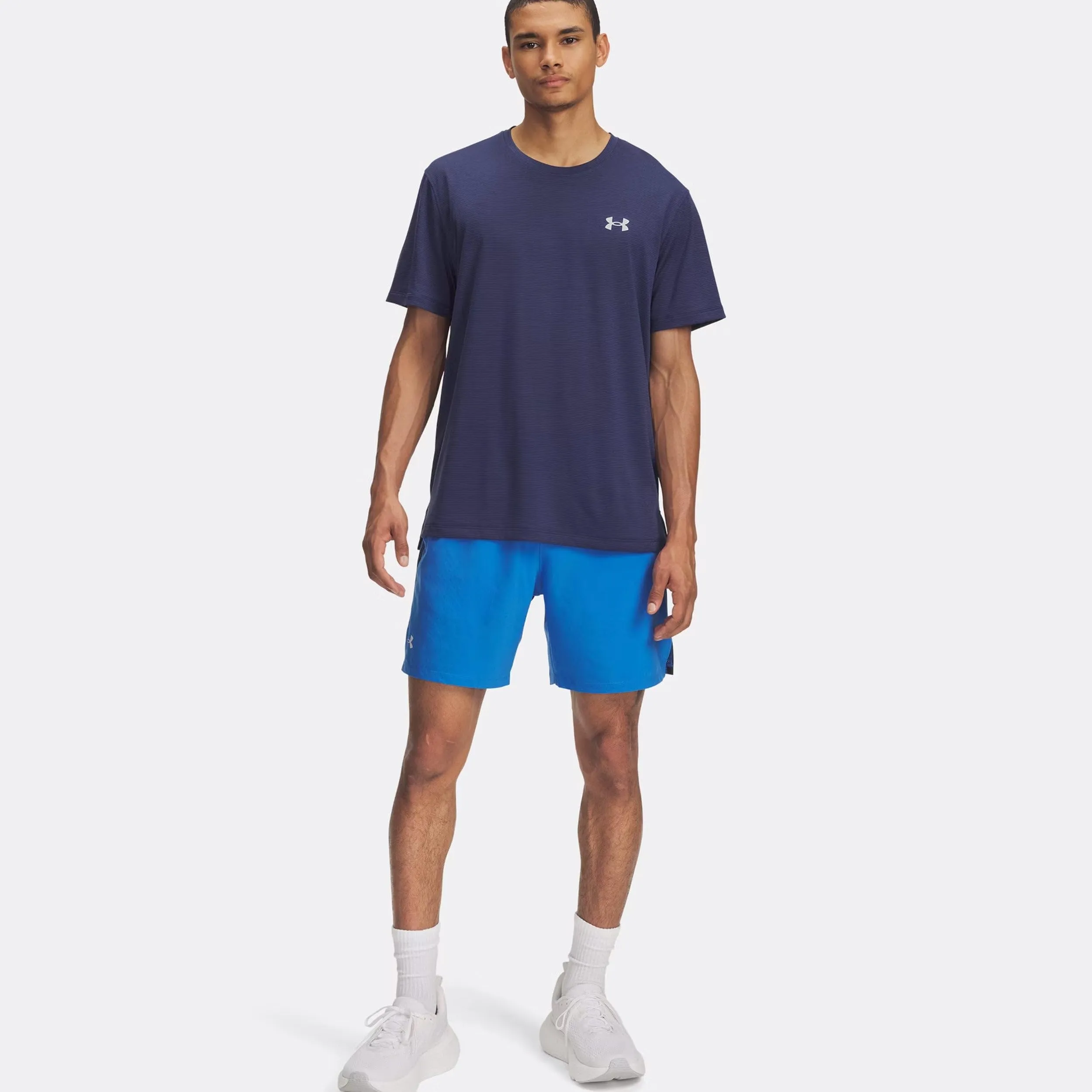 Under Armour Men's Launch 7'' Shorts - Blue/Washed Navy/Reflective - M - immagine 3