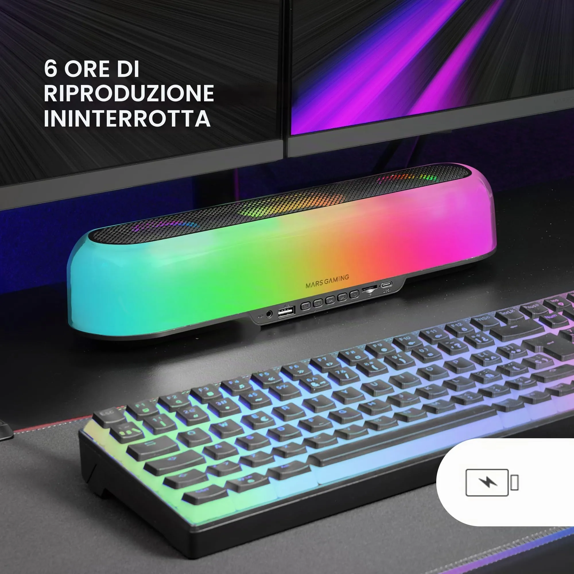 Mars Gaming MSB-ORB Soundbar - Black - immagine 5