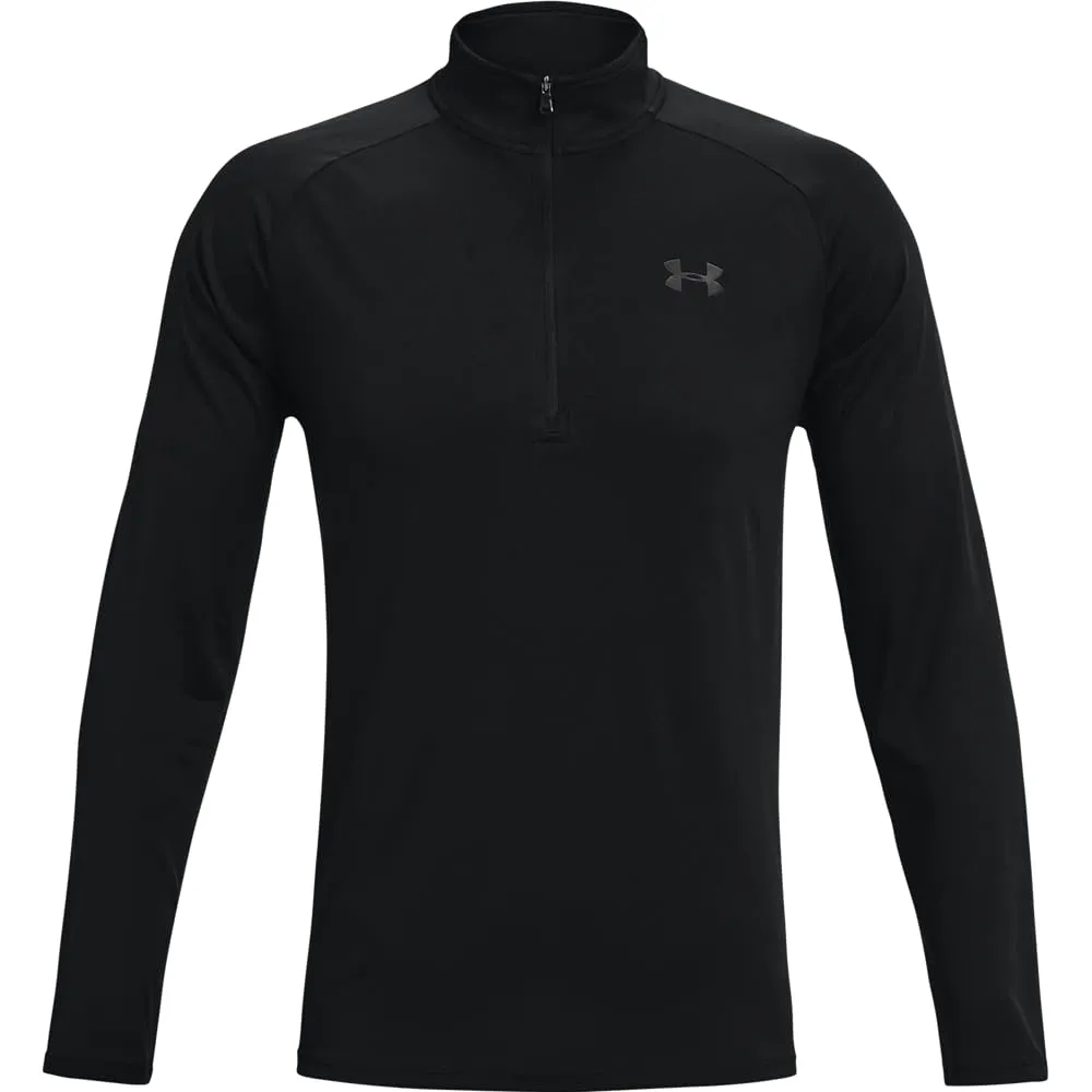 Under Armour Uomo Tech 2.0 1/2 Zip - Nero/Bianco - XL - immagine 5