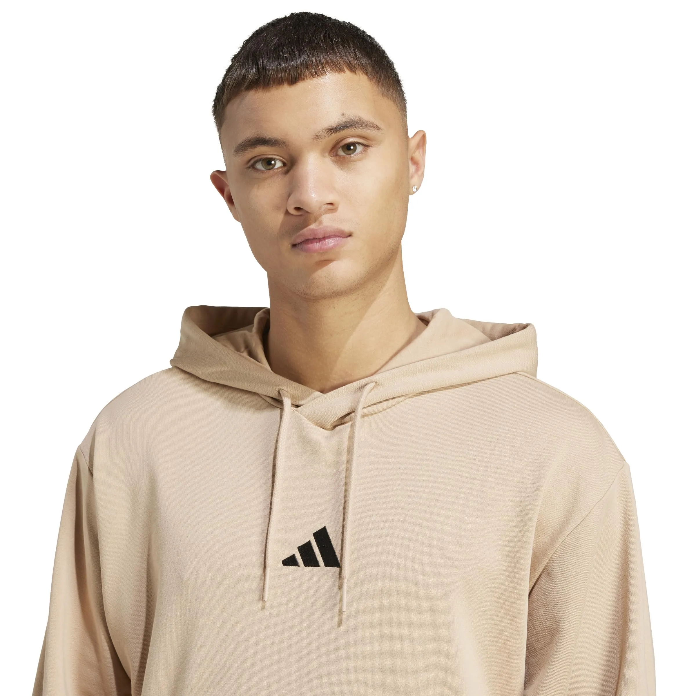 adidas Essentials Feelcozy French Terry Hoodie, Warm Sandstone/Black, XXL - immagine 4