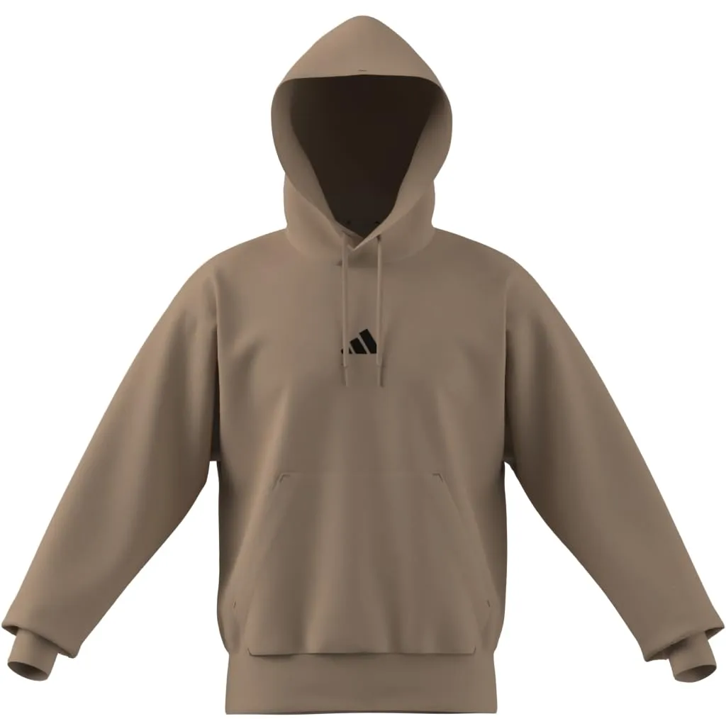 Adidas Essentials Feelcozy French Terry Hoodie - Warm Sandstone/Black, L - immagine 7