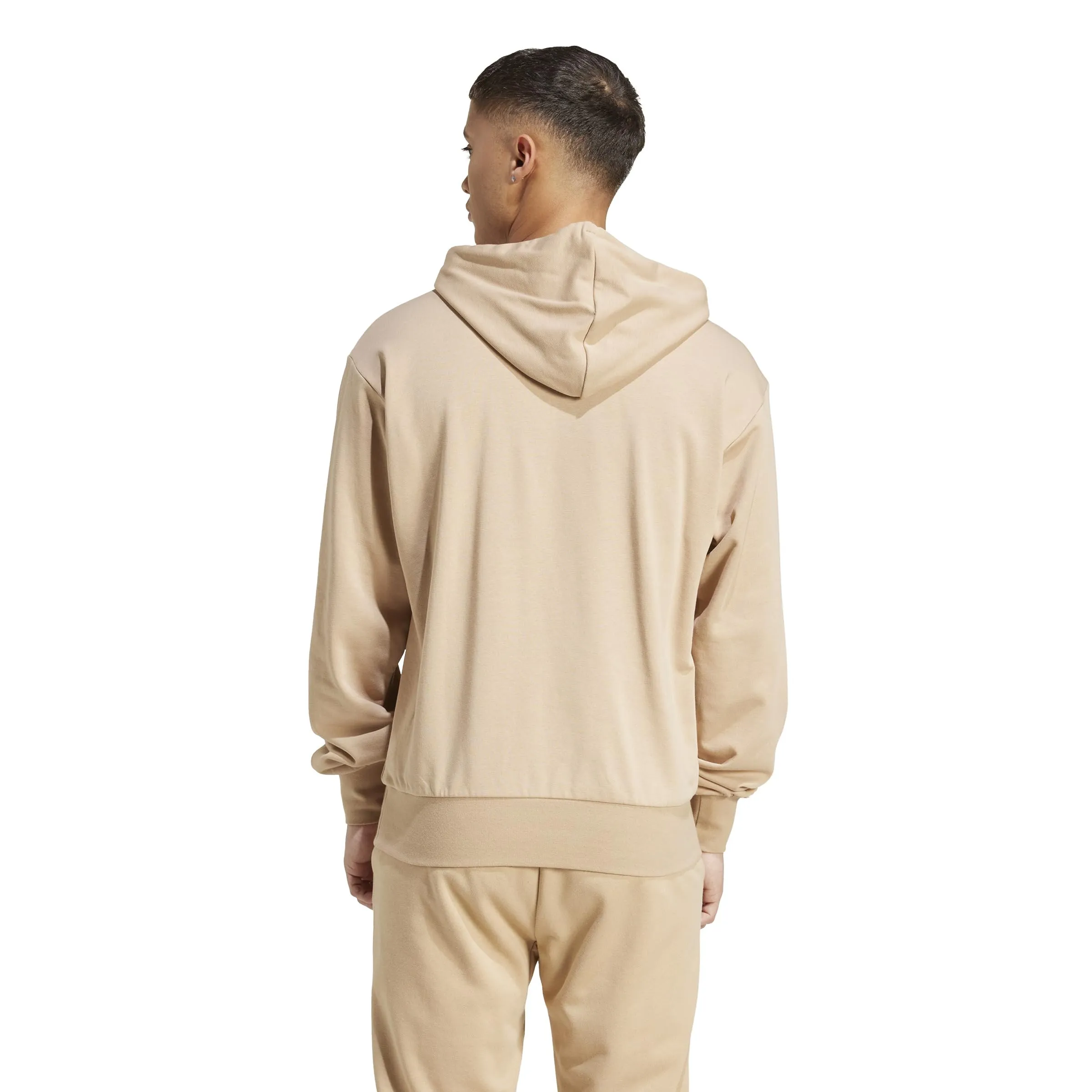 adidas Essentials Feelcozy French Terry Hoodie - Warm Sandstone/Black, S - immagine 2