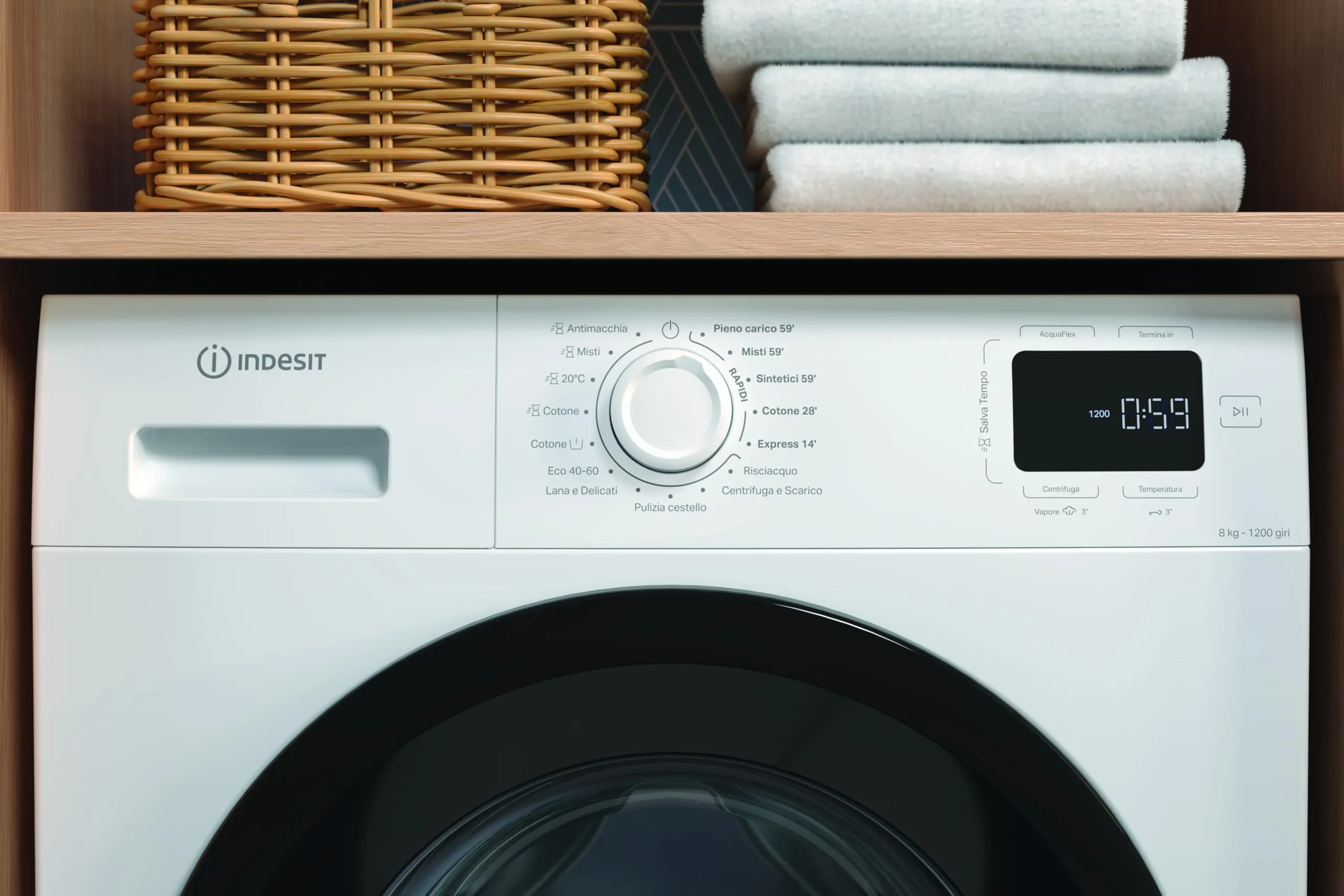 Indesit IM R268B My Time IT Lavatrice 8 kg - immagine 4