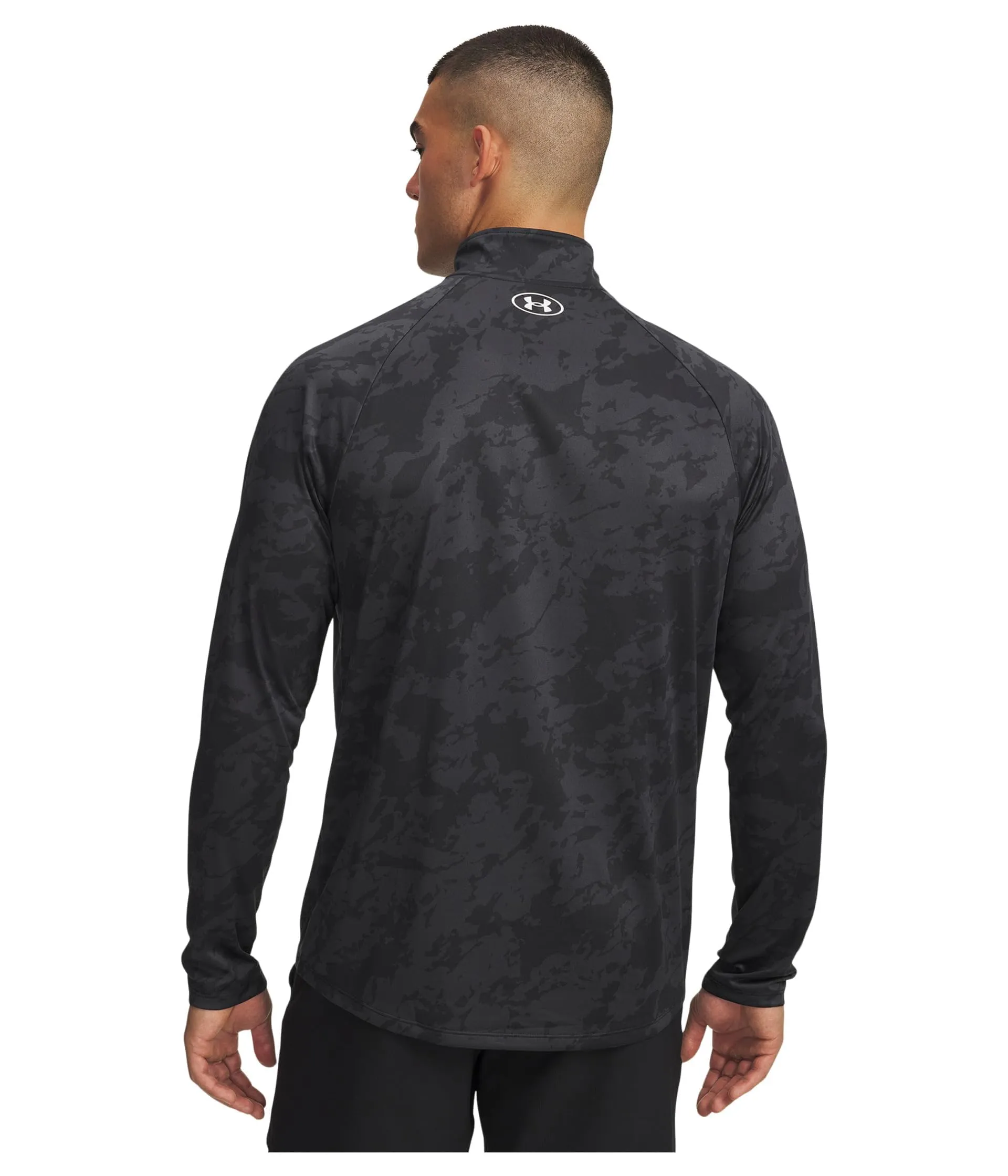 Under Armour Uomo Tech 2.0 1/2 Zip, Nero/Bianco, Medium - immagine 2
