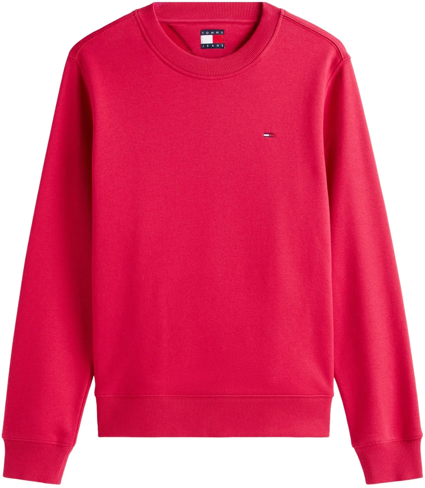 Tommy Jeans Tjw Reg S Flag Crew DW0DW19959 Felpa Pullover Donna, Rosso (Ruby Rhubarb), XS - immagine 5