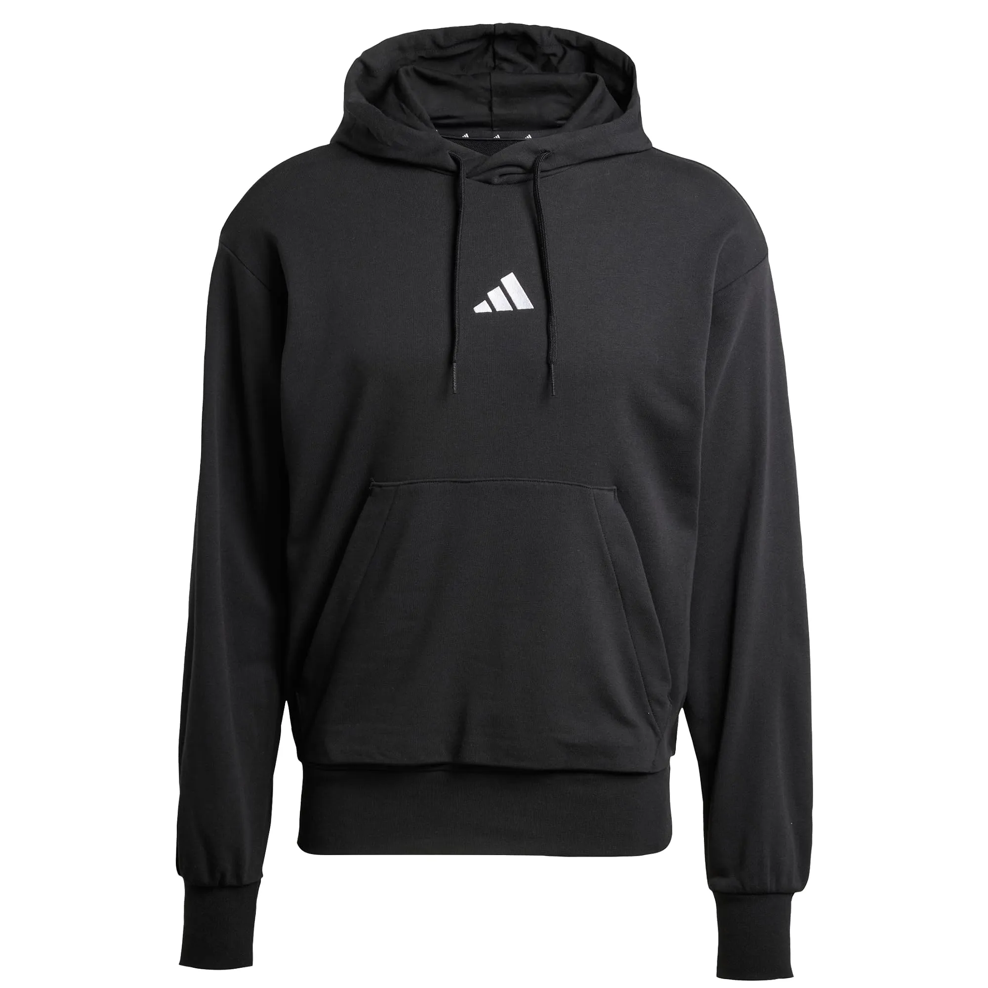adidas Essentials Feelcozy French Terry Hoodie Men's - Black / White - 3XL - immagine 1