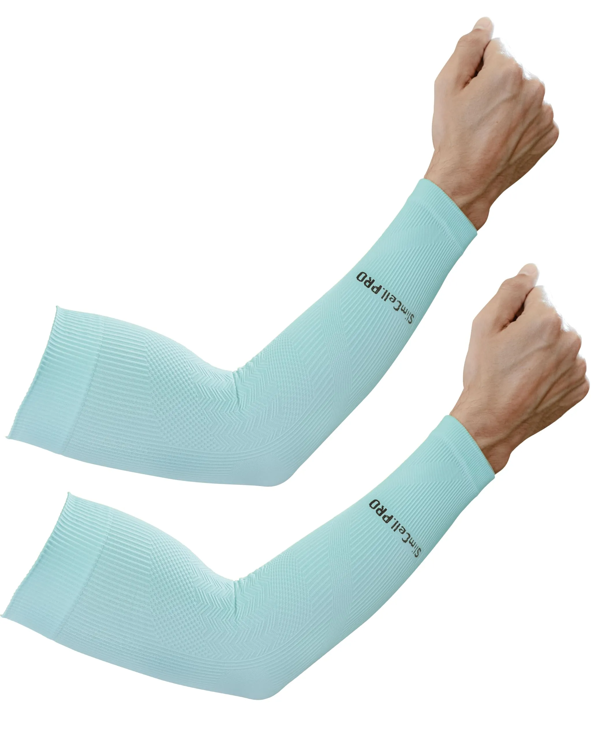 SLIMCELL Gambetti Manicotti Braccia Anti UV UPF 50+ a Compressione, Made in Italy - immagine 1