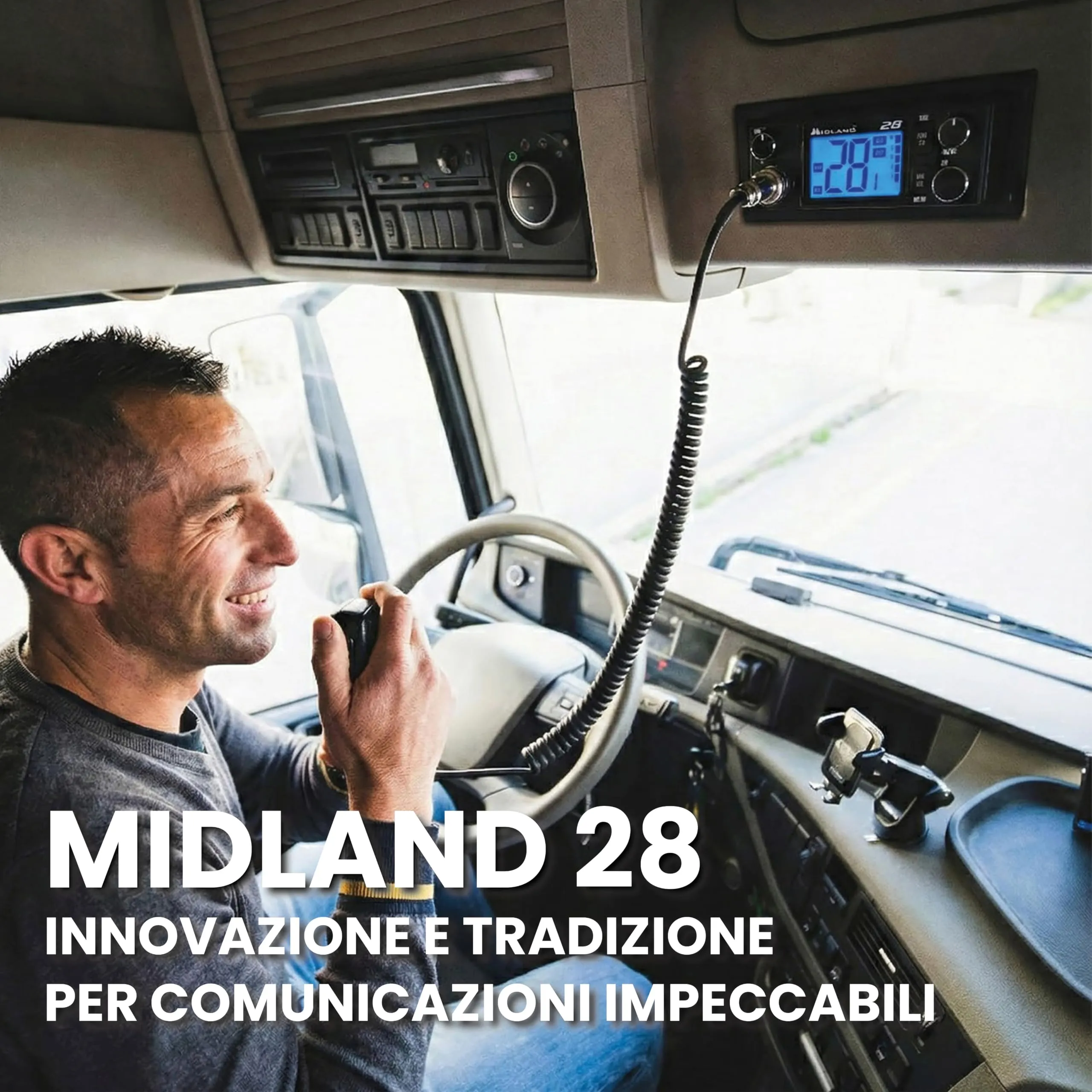 Midland 28 Radio CB Ricetrasmittente Display 2" 7 Toni Retroilluminazione - immagine 2