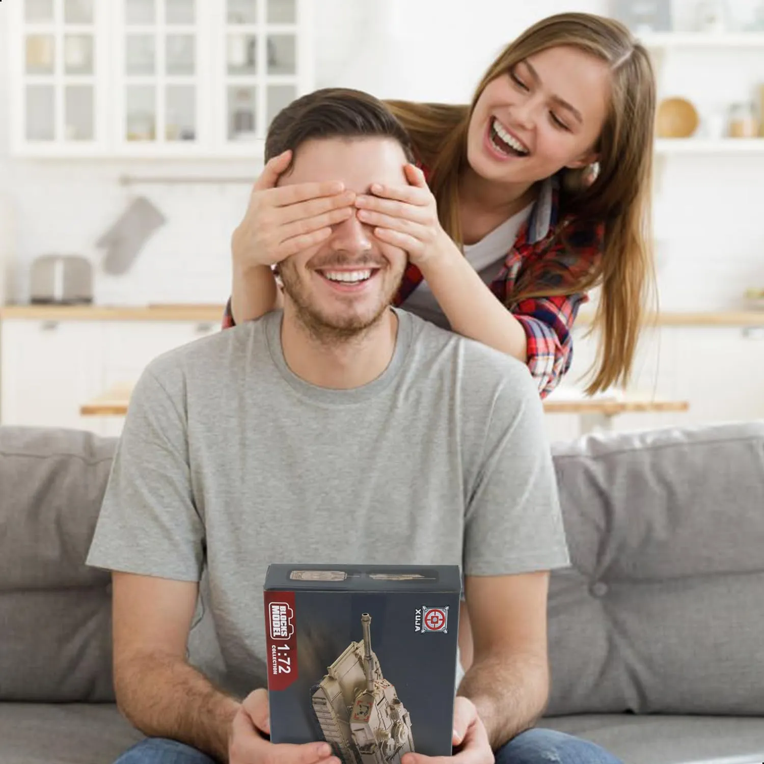 SEBUNAS 1/72 Quick Build M1A2 American Main Battle Tank Model Kit - immagine 6