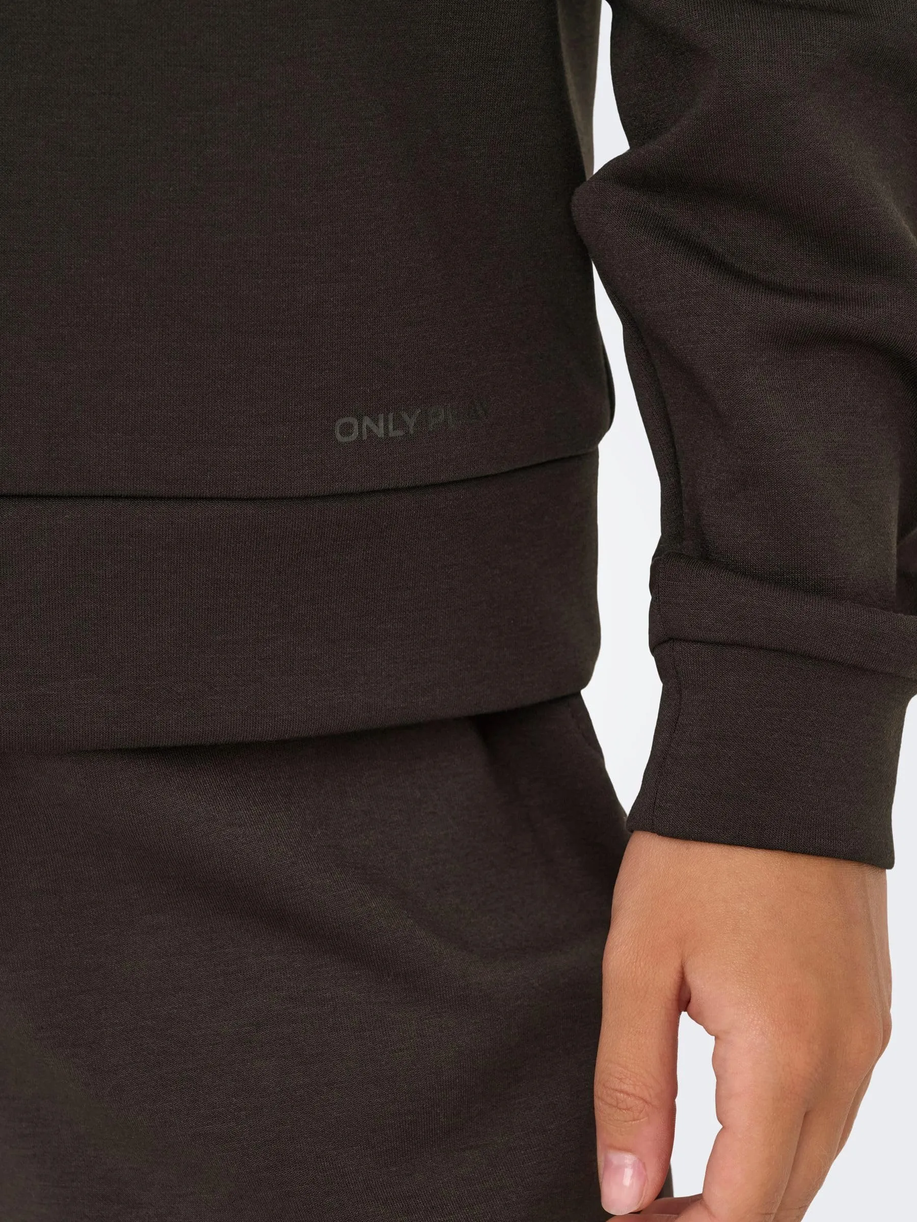 ONLY Onplounge Life Hood LS Sweatshirt, Torta al Cioccolato, M - immagine 7