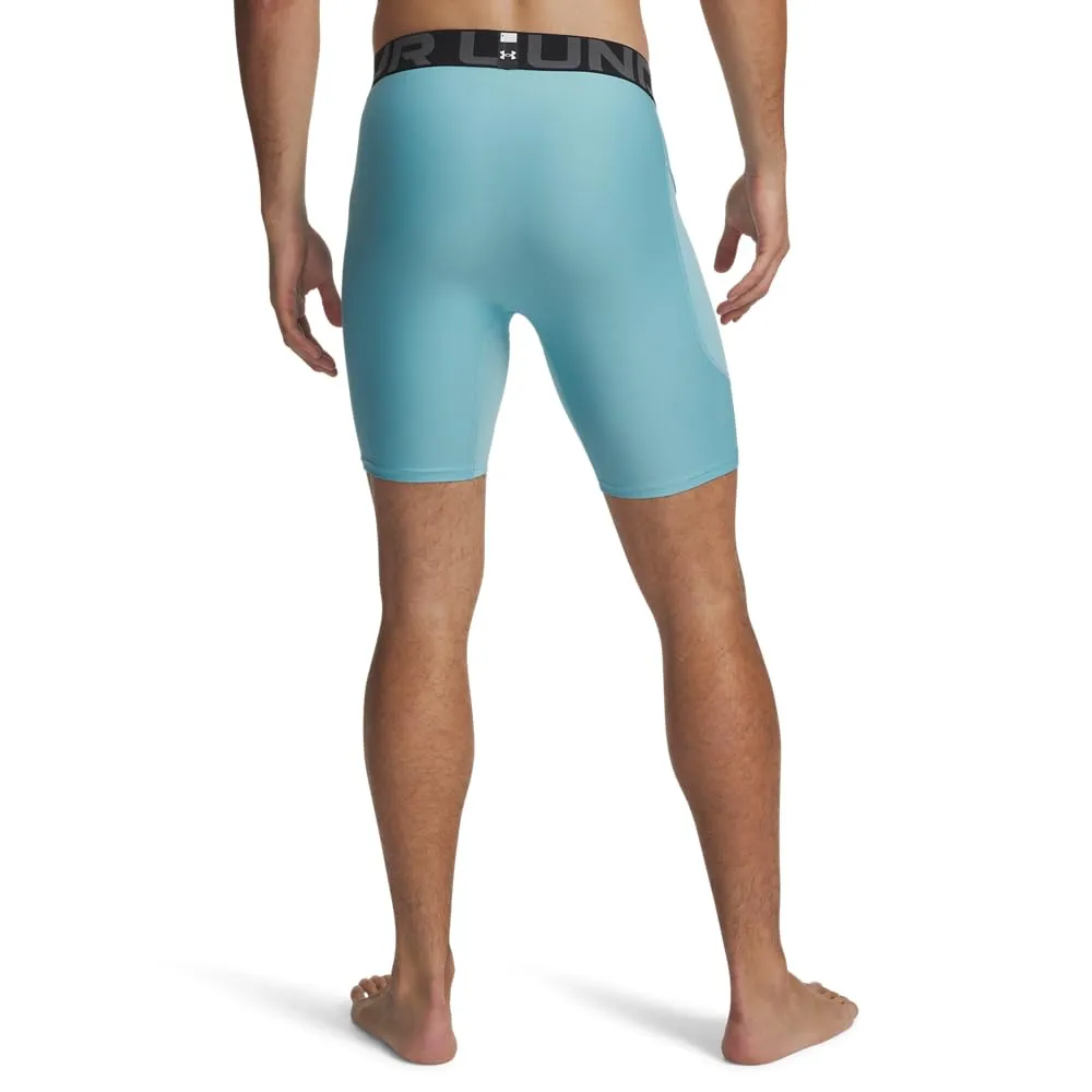 Under Armour HeatGear Pantaloncini da uomo, Blue Haze/Bianco, 3XL - immagine 2