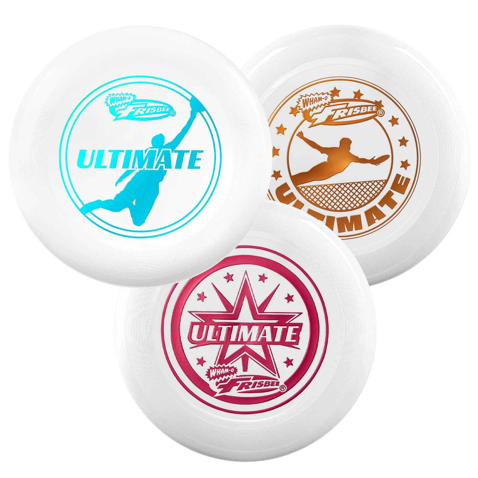 Wham-O Frisbee Disco Volante Ufficiale Ultimate 175g, 27.31cm - 3 Pack - immagine 1