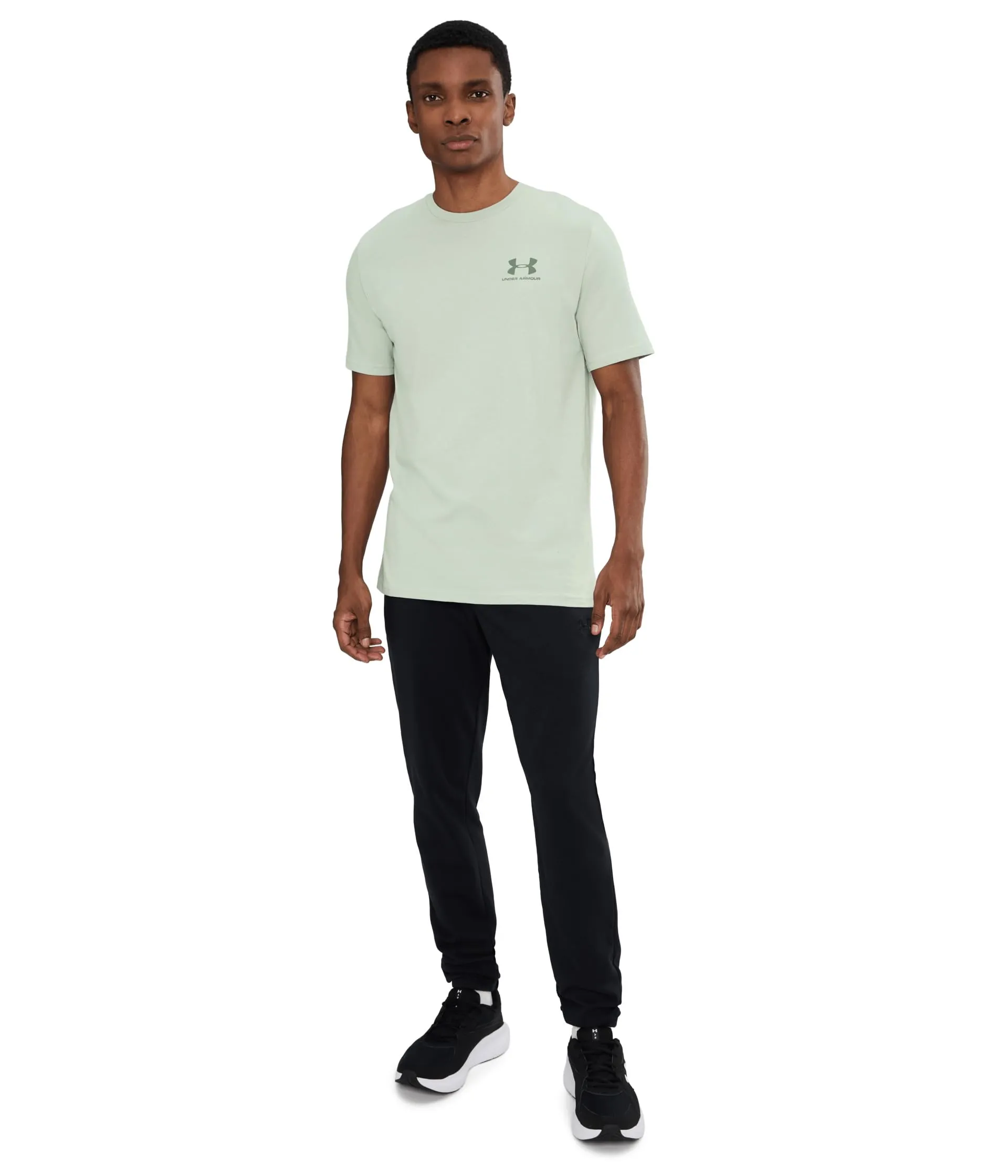Under Armour Men's Left Chest Logo T-Shirt Titanium/Clay Green XL - immagine 2