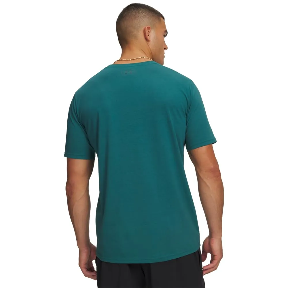 Under Armour Men's Left Chest Logo T-Shirt Rack Green/Arden Green L - immagine 2