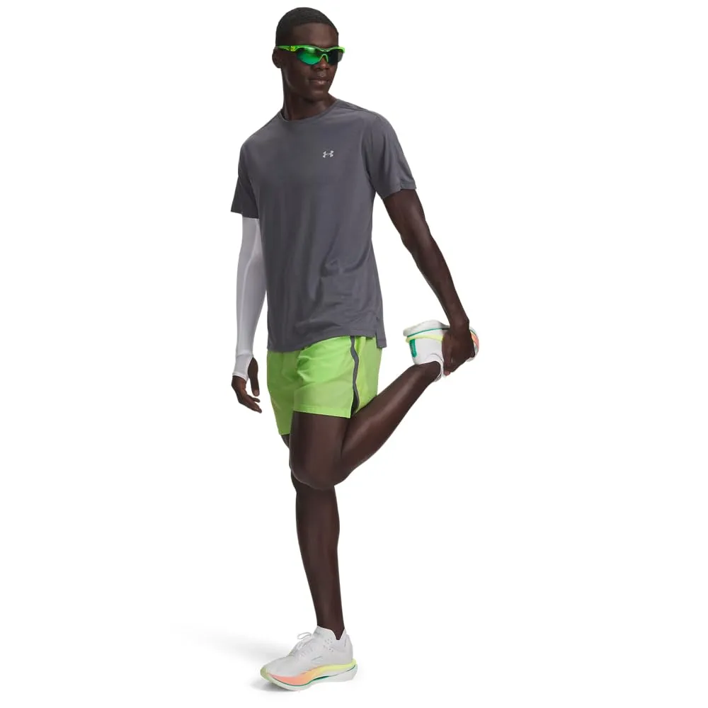 Under Armour Men's Launch 7'' Shorts - Lime/Castlerock/Reflective - M - immagine 3