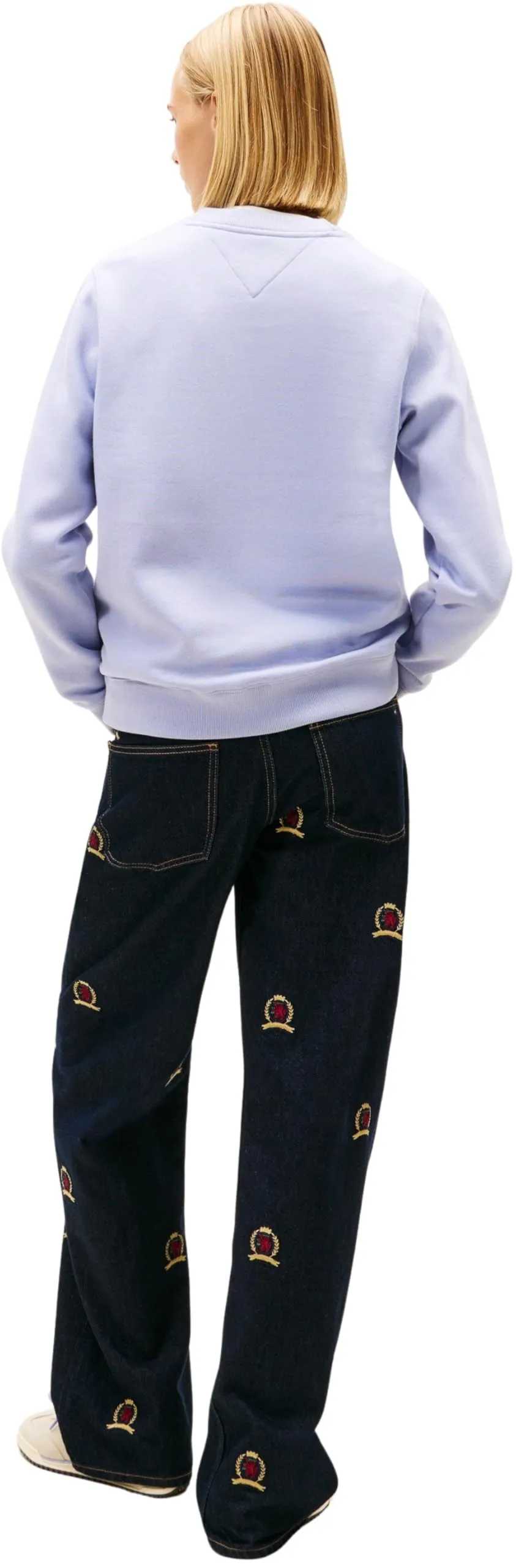 Tommy Jeans Donna Pullover Crew Neck, Periwinkle Dusk, XXS - immagine 3