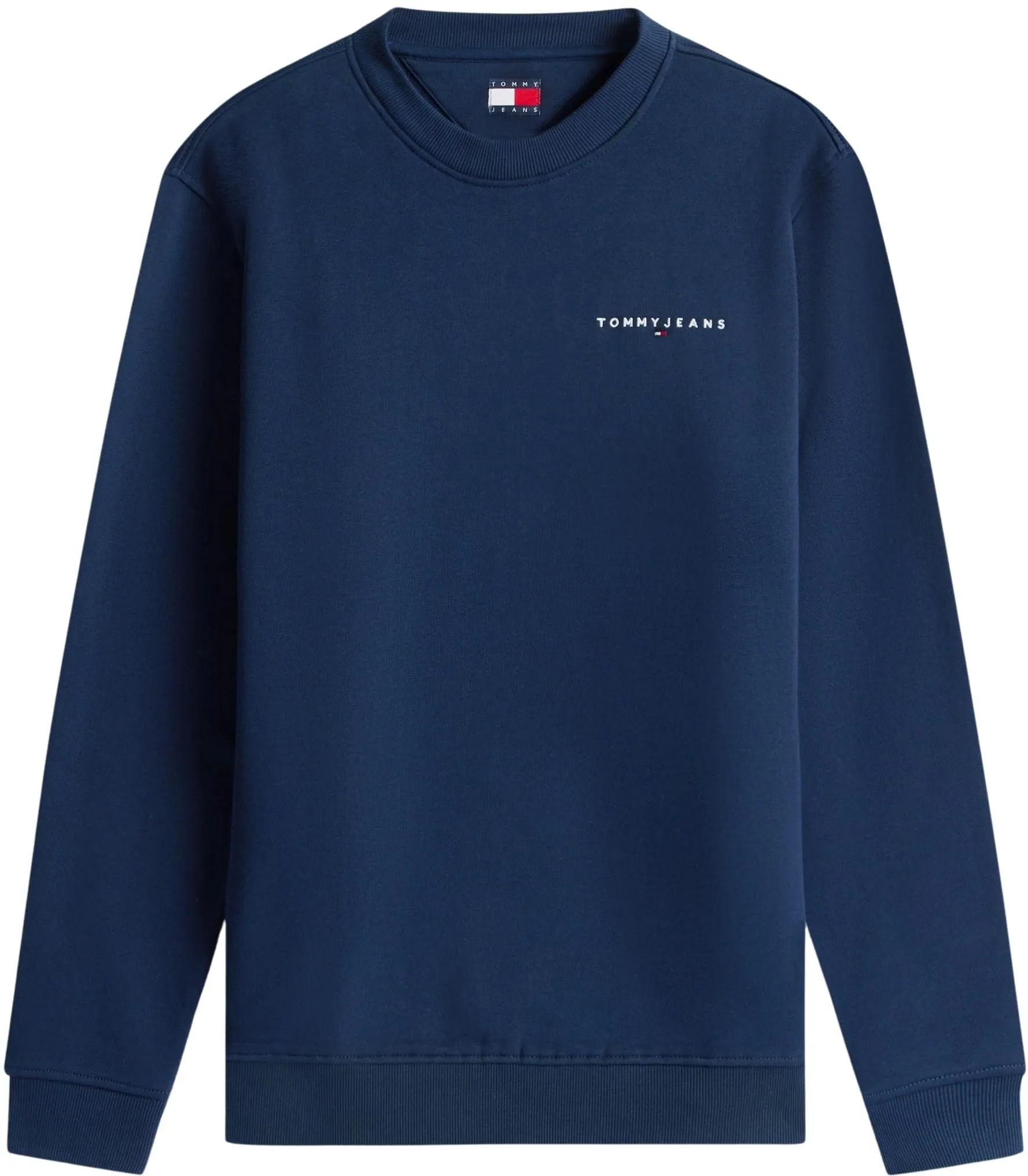 Tommy Jeans Linear Crew Neck Sweatshirt, Dark Night Navy, XS - immagine 6