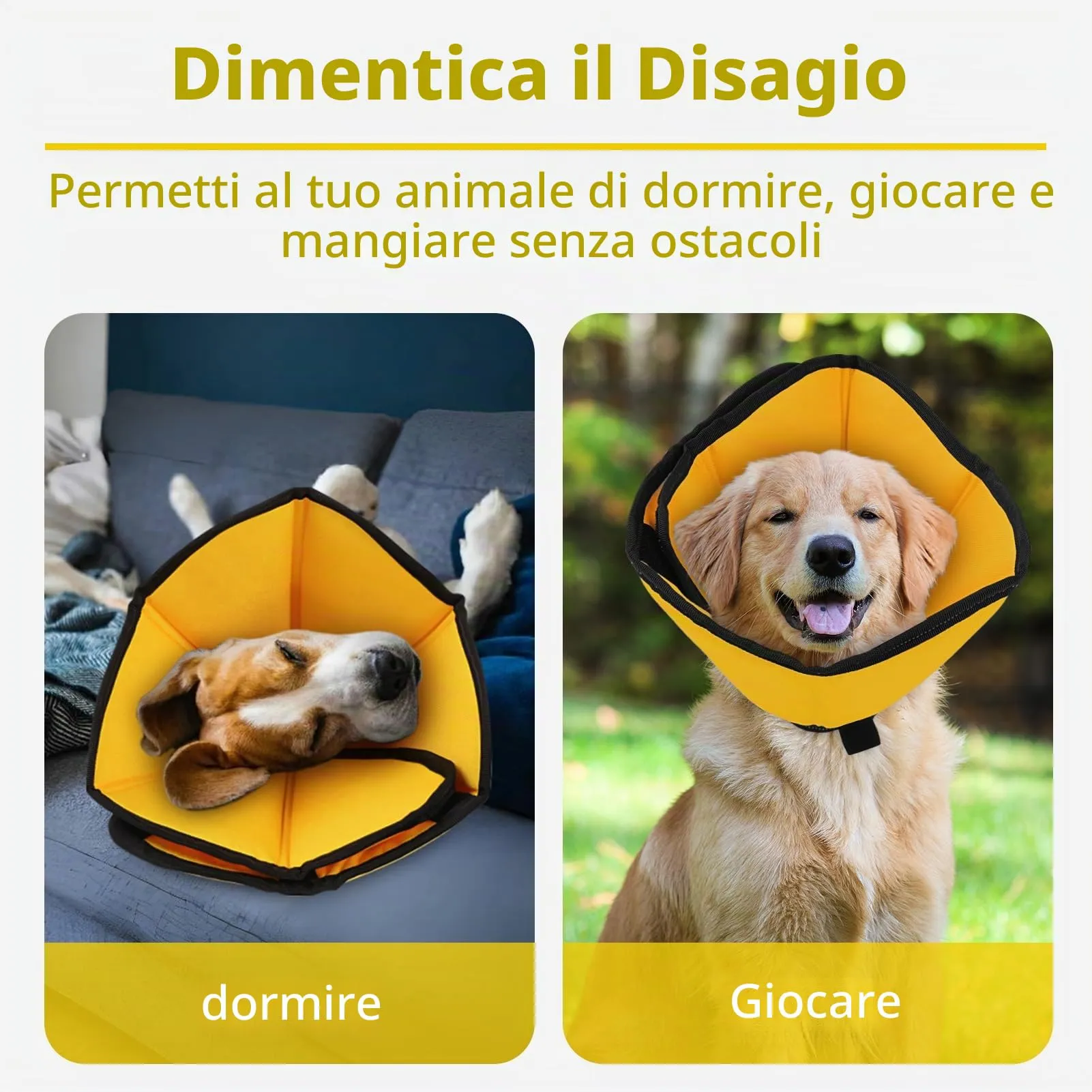 PUZAUKAL Collare Elisabettiano Morbido per Cani, Taglia M - immagine 6