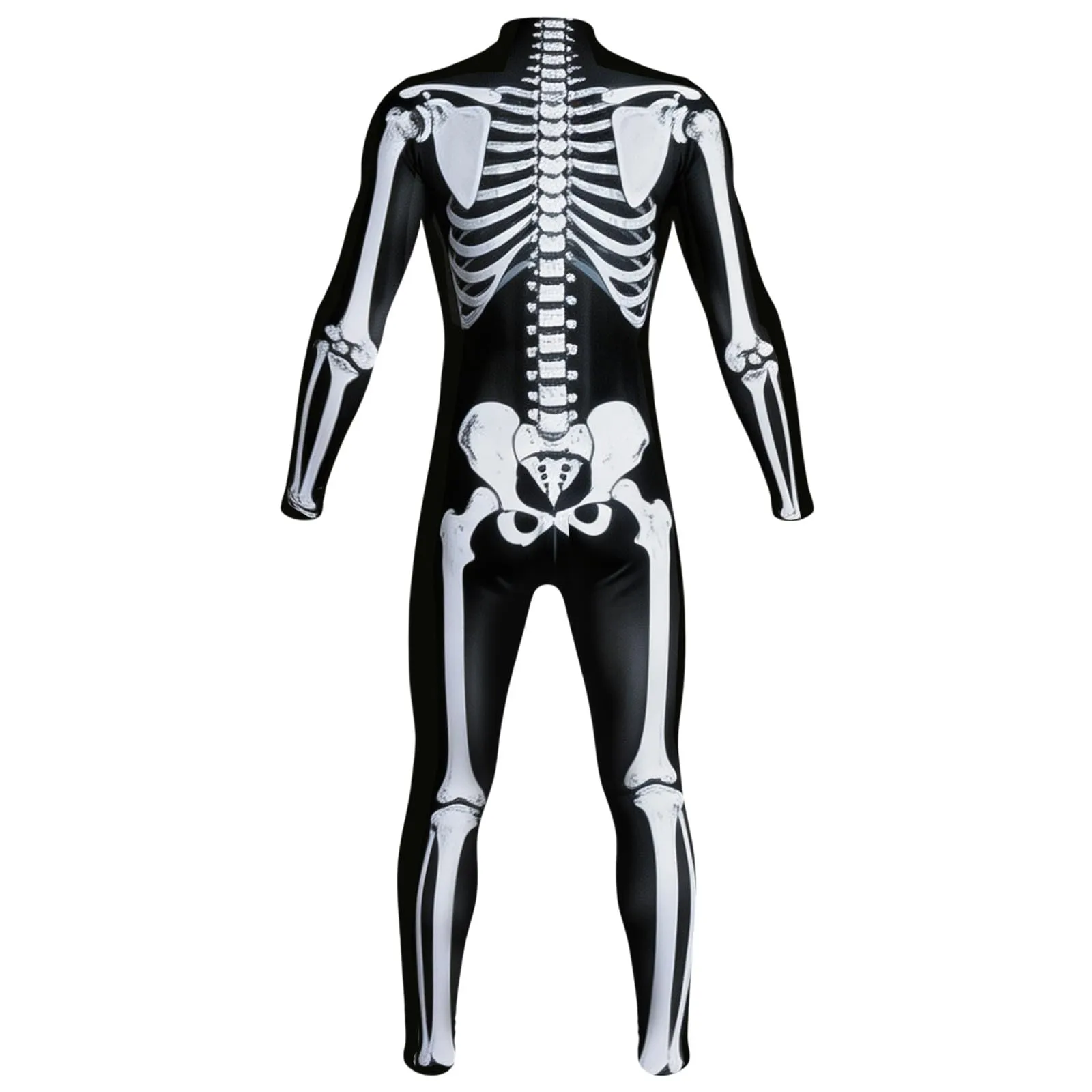 Vhersily Tuta da Donna Scheletro di Halloween Leggings Slim Fit Costume Cosplay Stampa 3D - immagine 4