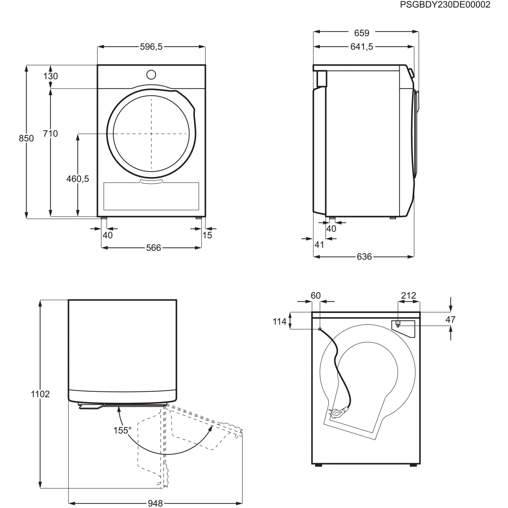 Electrolux EW7H49YB Asciugatrice Pompa di Calore 9 kg Serie 700 - immagine 6
