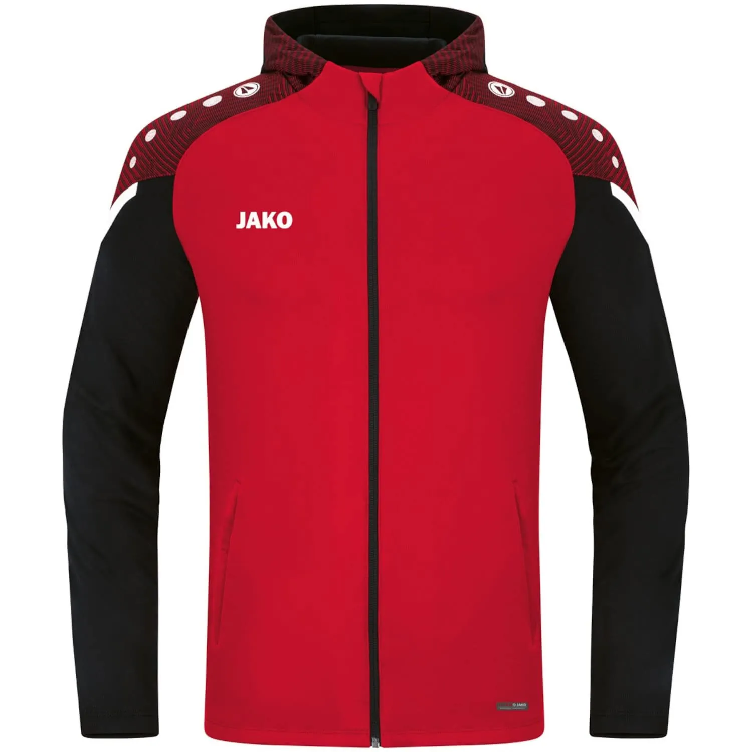 JAKO Giacca con cappuccio Performance 6822 Rosso/Nero M - immagine 1