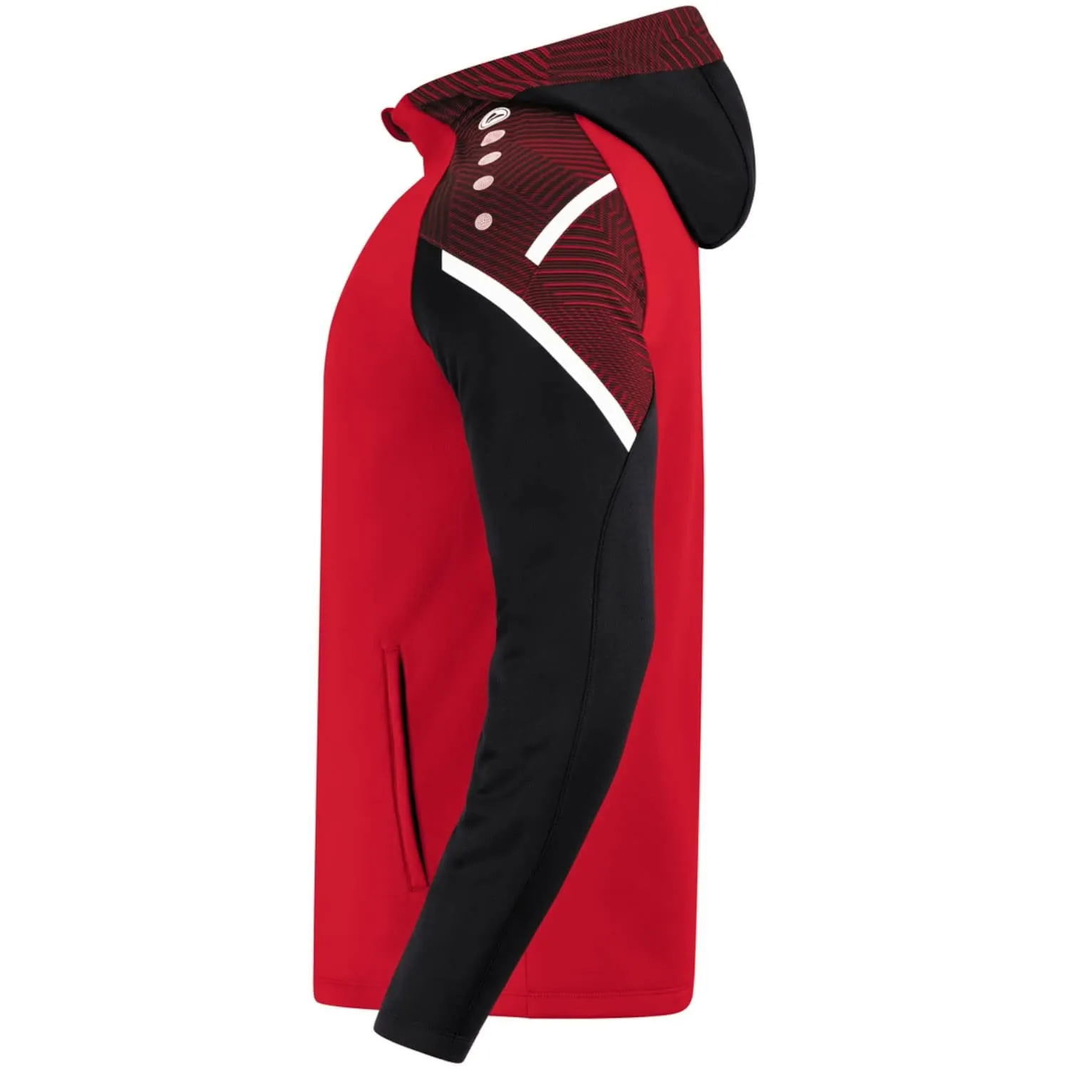JAKO Giacca con cappuccio Performance 6822 Rosso/Nero M - immagine 4