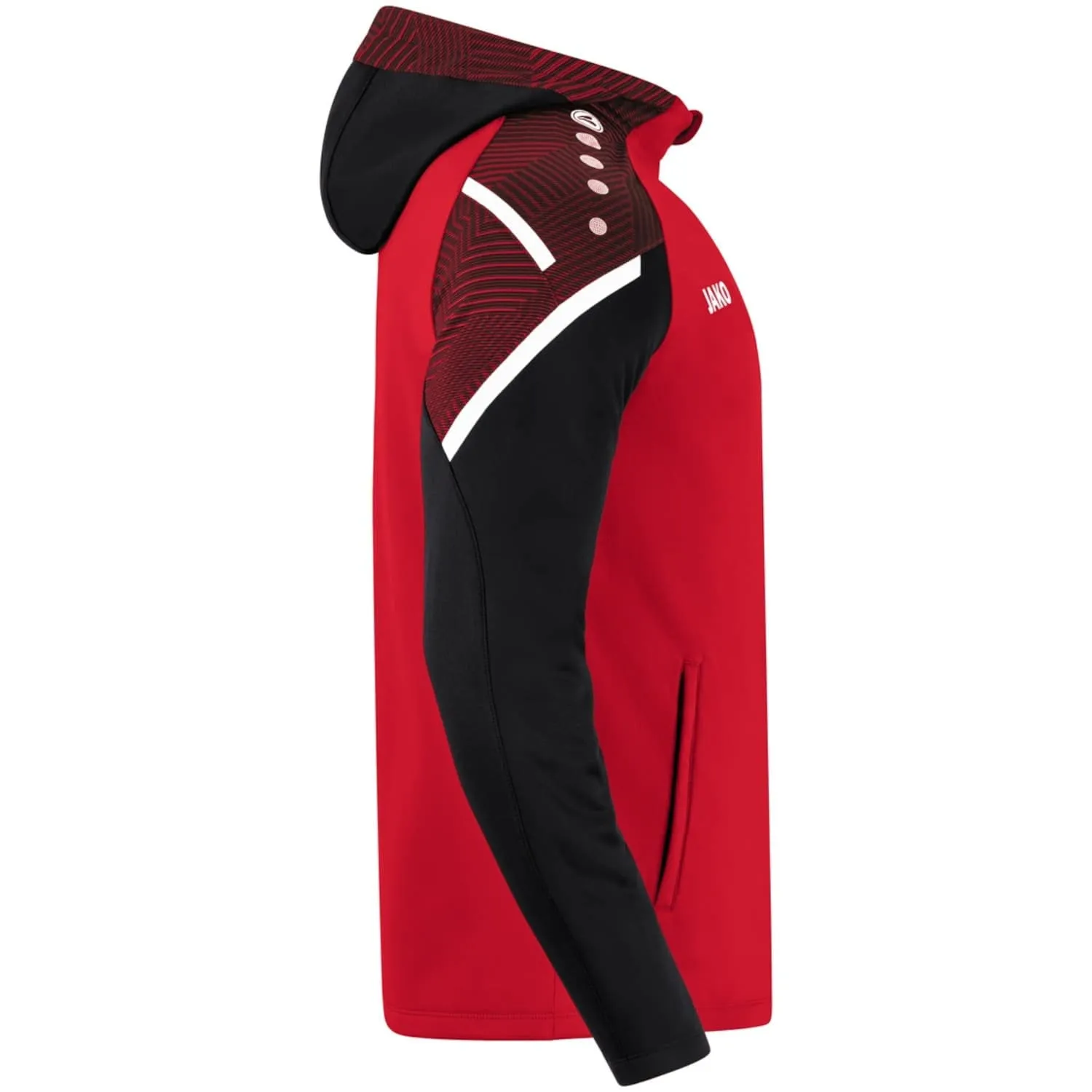 JAKO Giacca con cappuccio Performance 6822 Rosso/Nero M - immagine 5