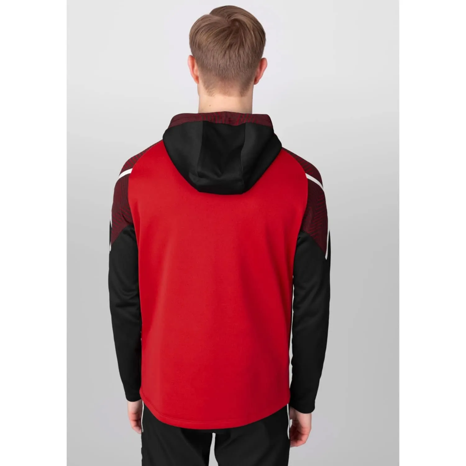 JAKO Giacca con cappuccio Performance 6822 Rosso/Nero M - immagine 6
