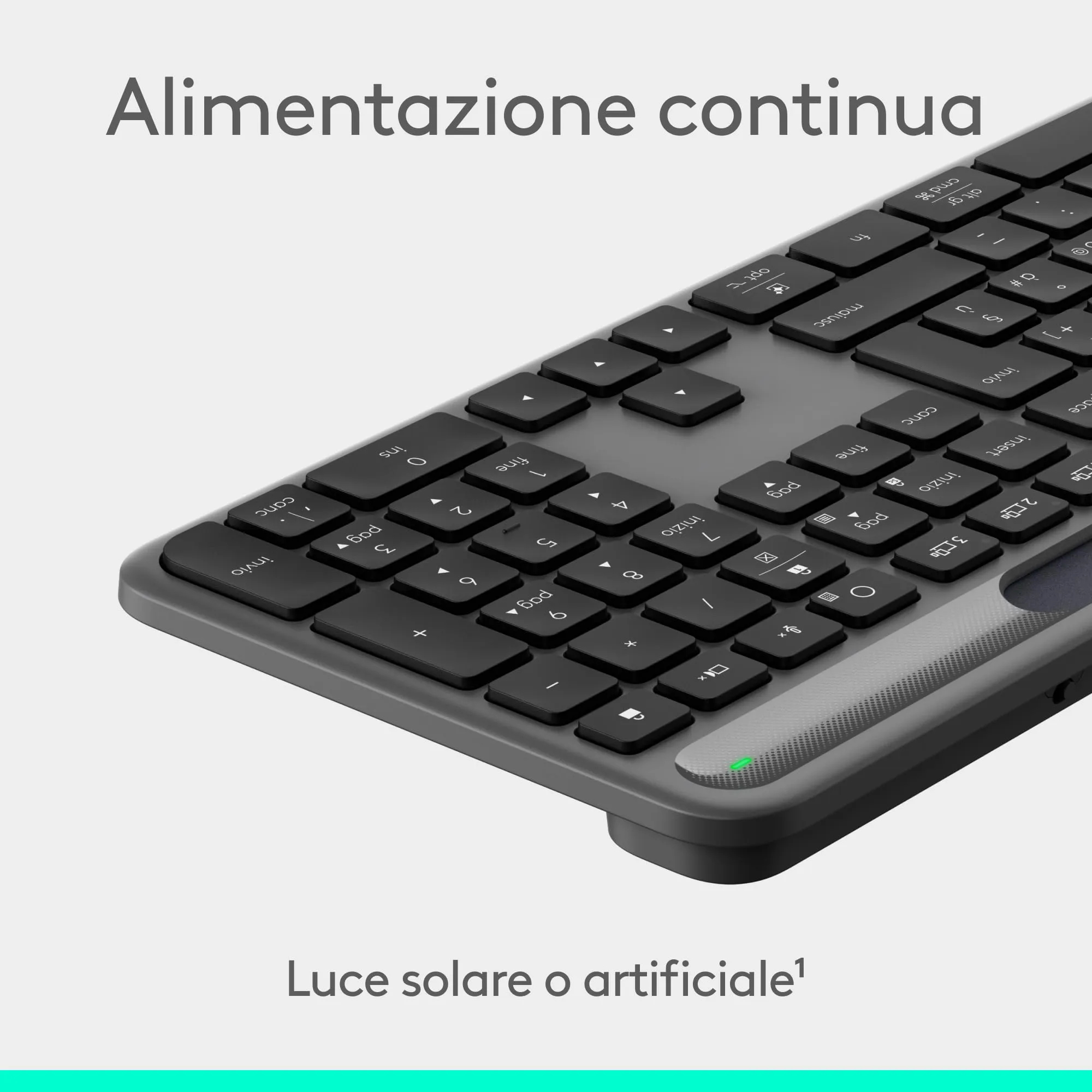 Logitech Signature Slim Solar+ K980 Wireless Keyboard - ITA QWERTY - immagine 2