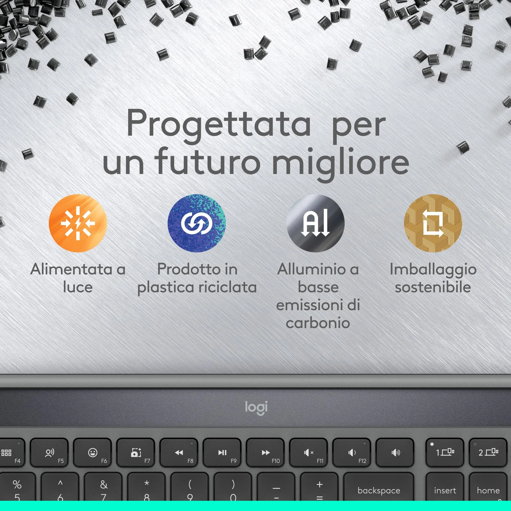 Logitech Signature Slim Solar+ K980 Wireless Keyboard - ITA QWERTY - immagine 6