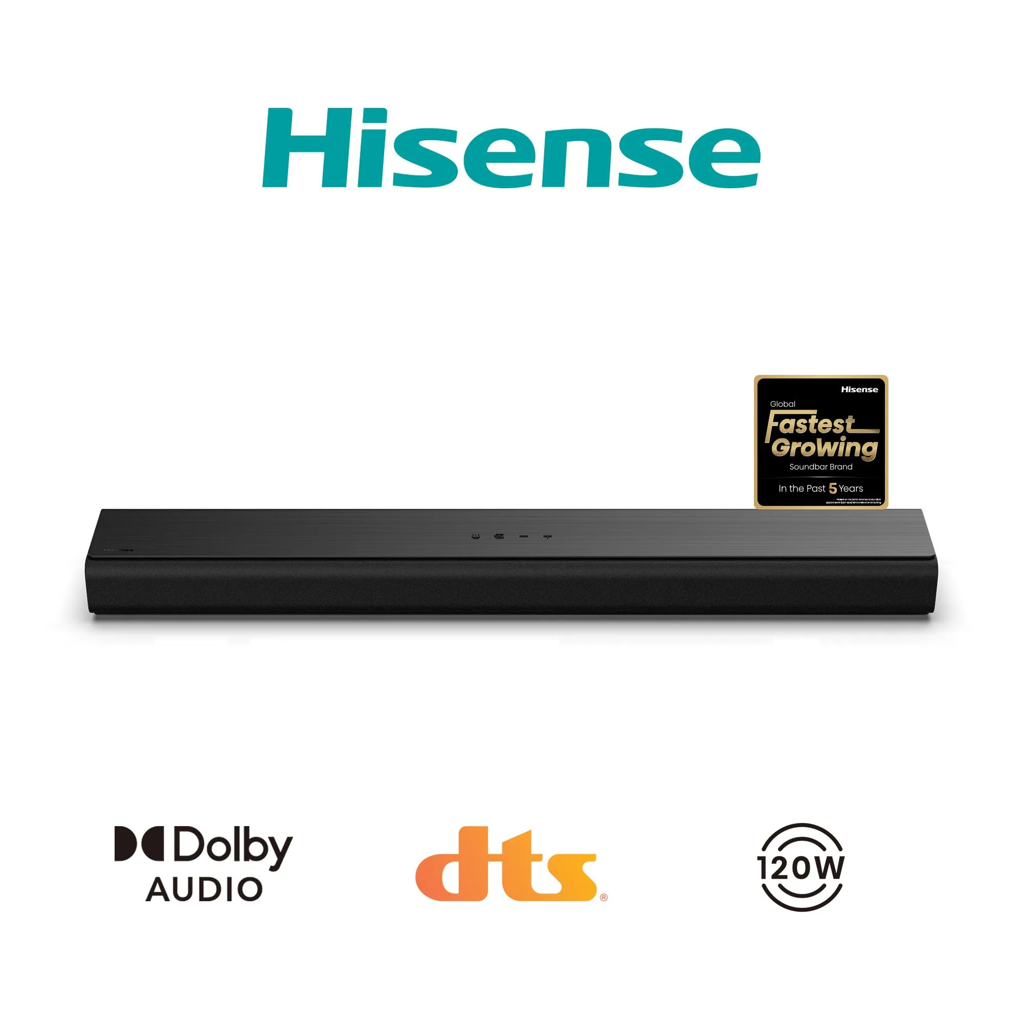 Hisense HS1000 Soundbar 2.0 canali, 120 W, Dolby Audio, DTS Virtual:X - immagine 2