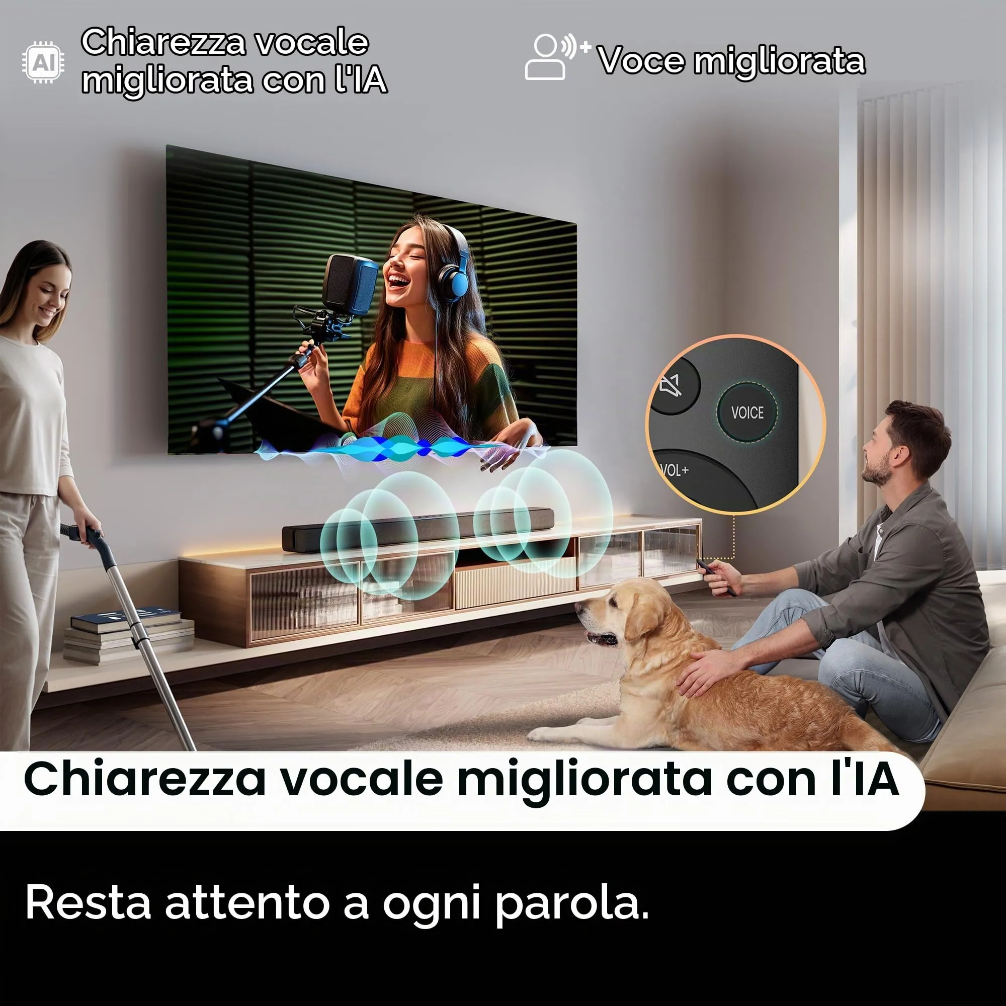 Hisense HS1000 Soundbar 2.0 canali, 120 W, Dolby Audio, DTS Virtual:X - immagine 7