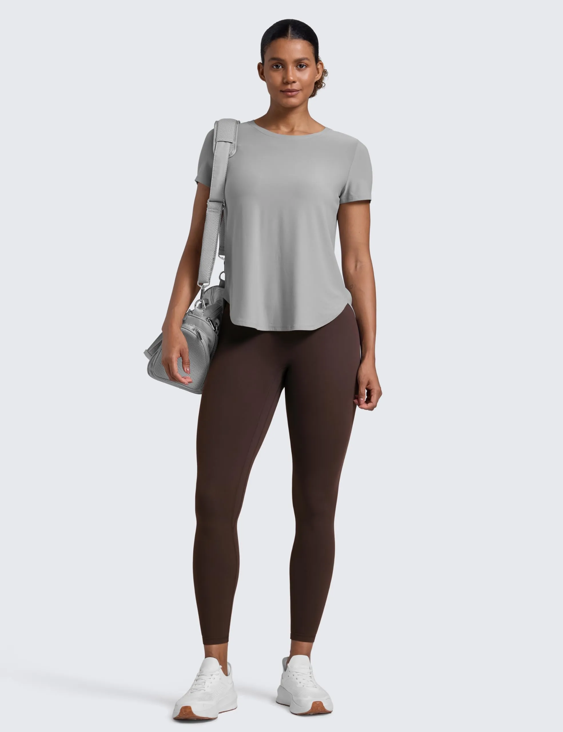 CRZ YOGA Secretsculpt Pilates Leggings 64cm Marrone-Caramello 46 - immagine 4