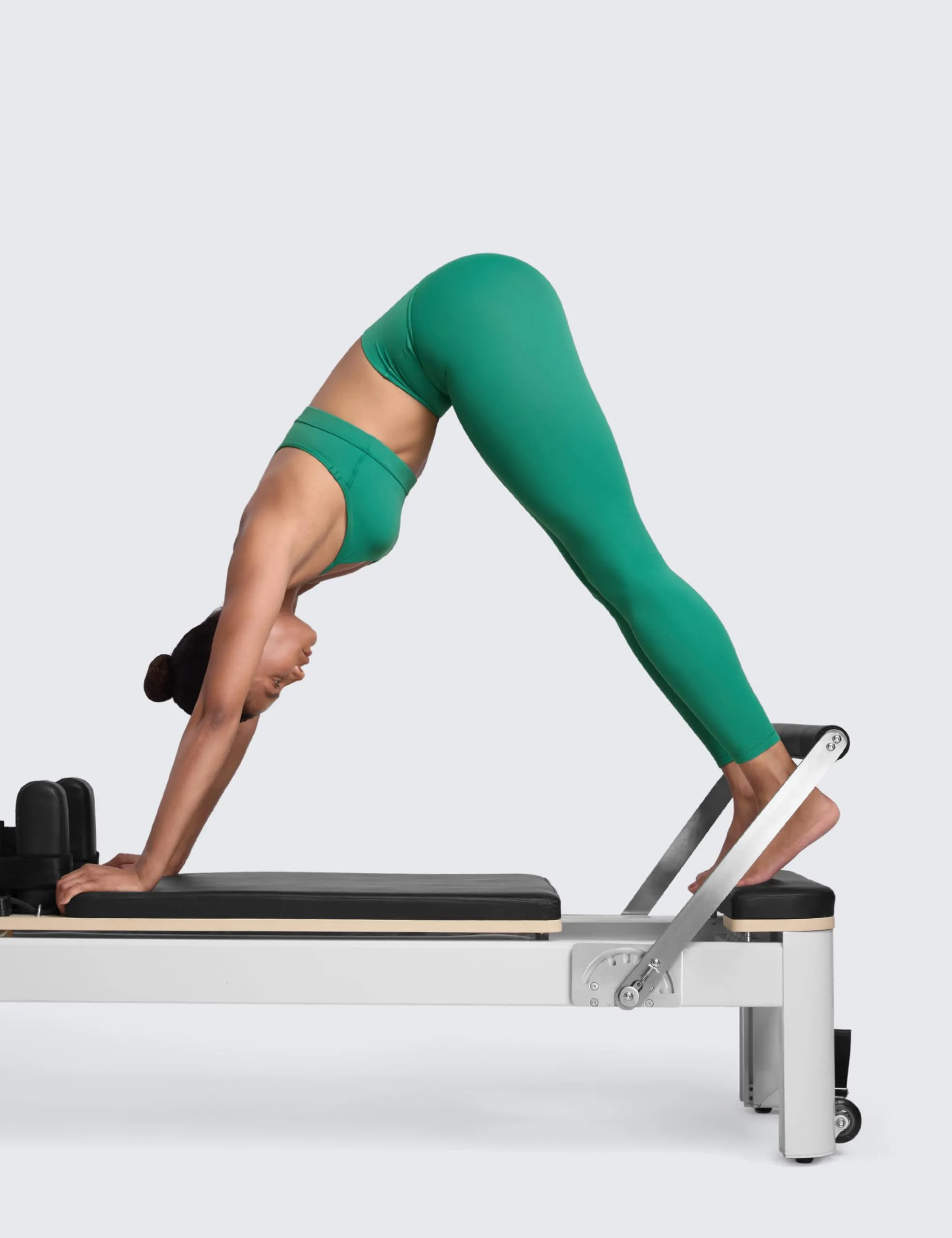 CRZ YOGA Secretsculpt Pilates Leggings, 64cm, Verde Cascadia, 44 - immagine 4
