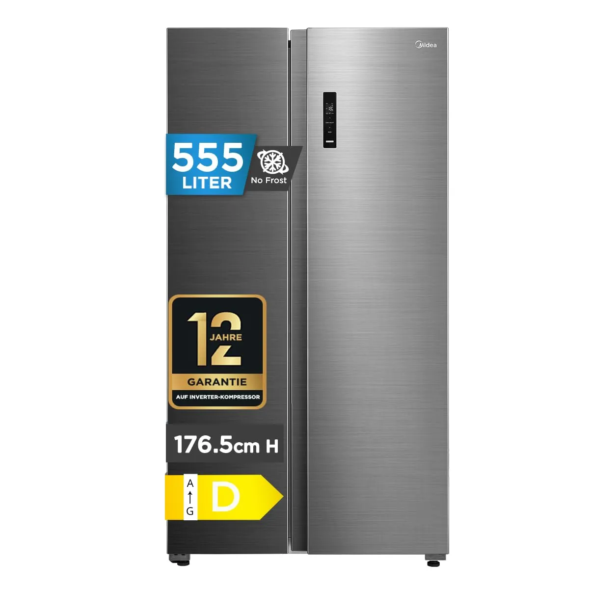 Midea Side by Side Refrigerator Total No Frost 555L MDRS710FGD46 - immagine 1