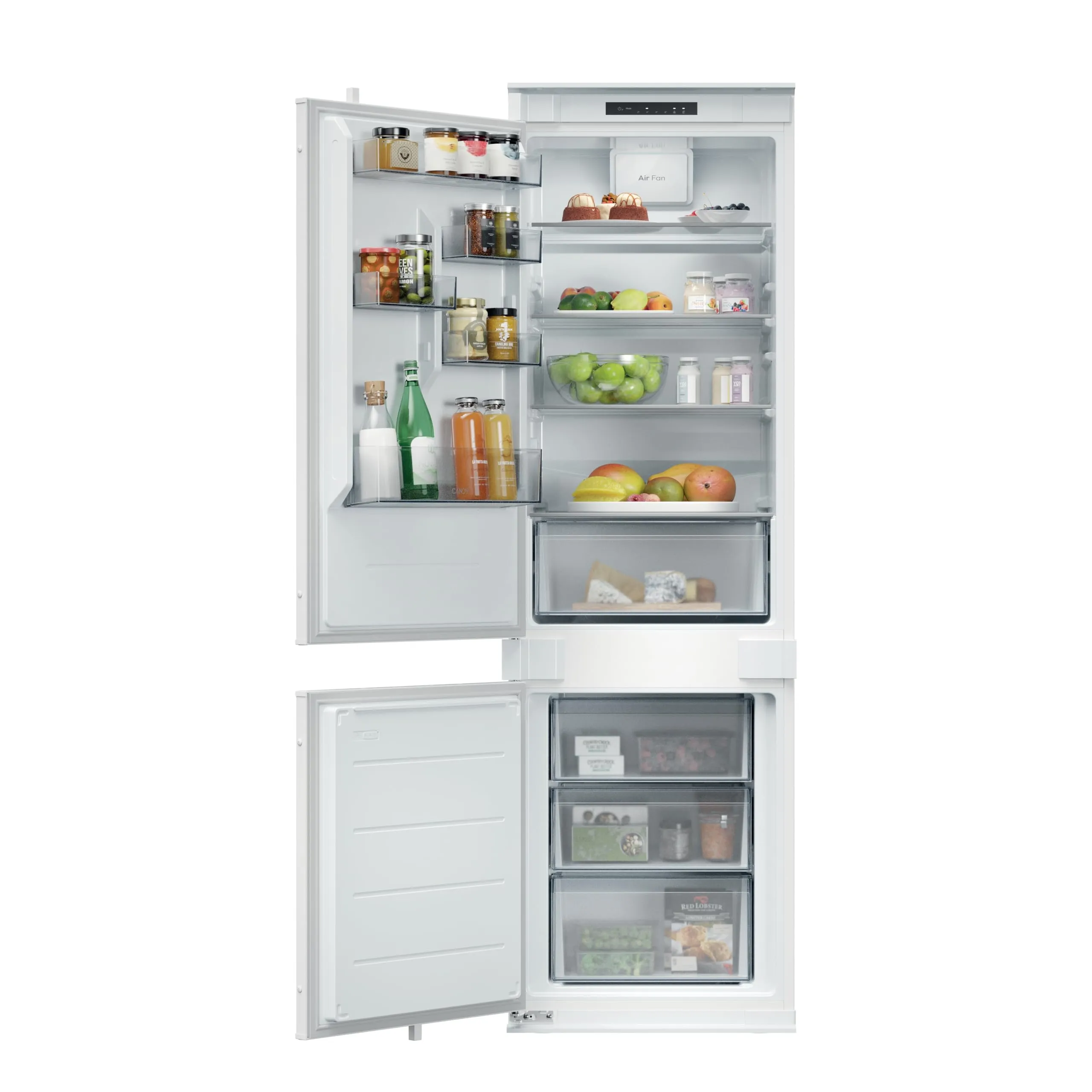 Candy CNBQL3518EVL Frigorifero Combinato da Incasso 268 Litri, Low Frost, Classe E - immagine 1