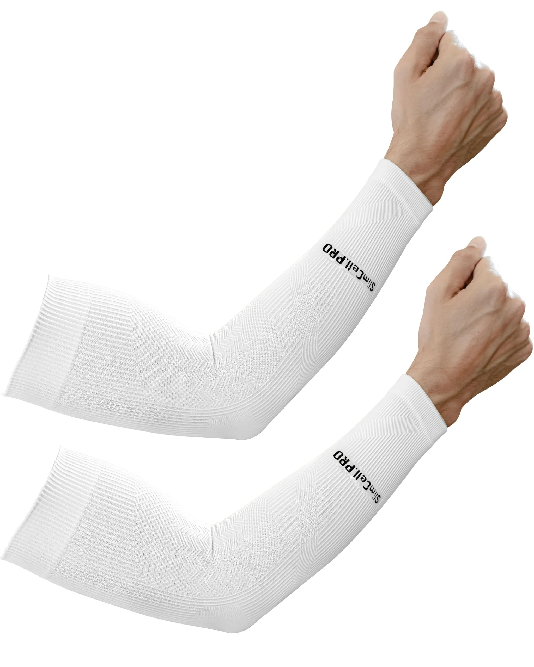 SLIMCELL Gambetti Manicotti Braccia Anti UV UPF 50+ a Compressione, Made in Italy - immagine 1