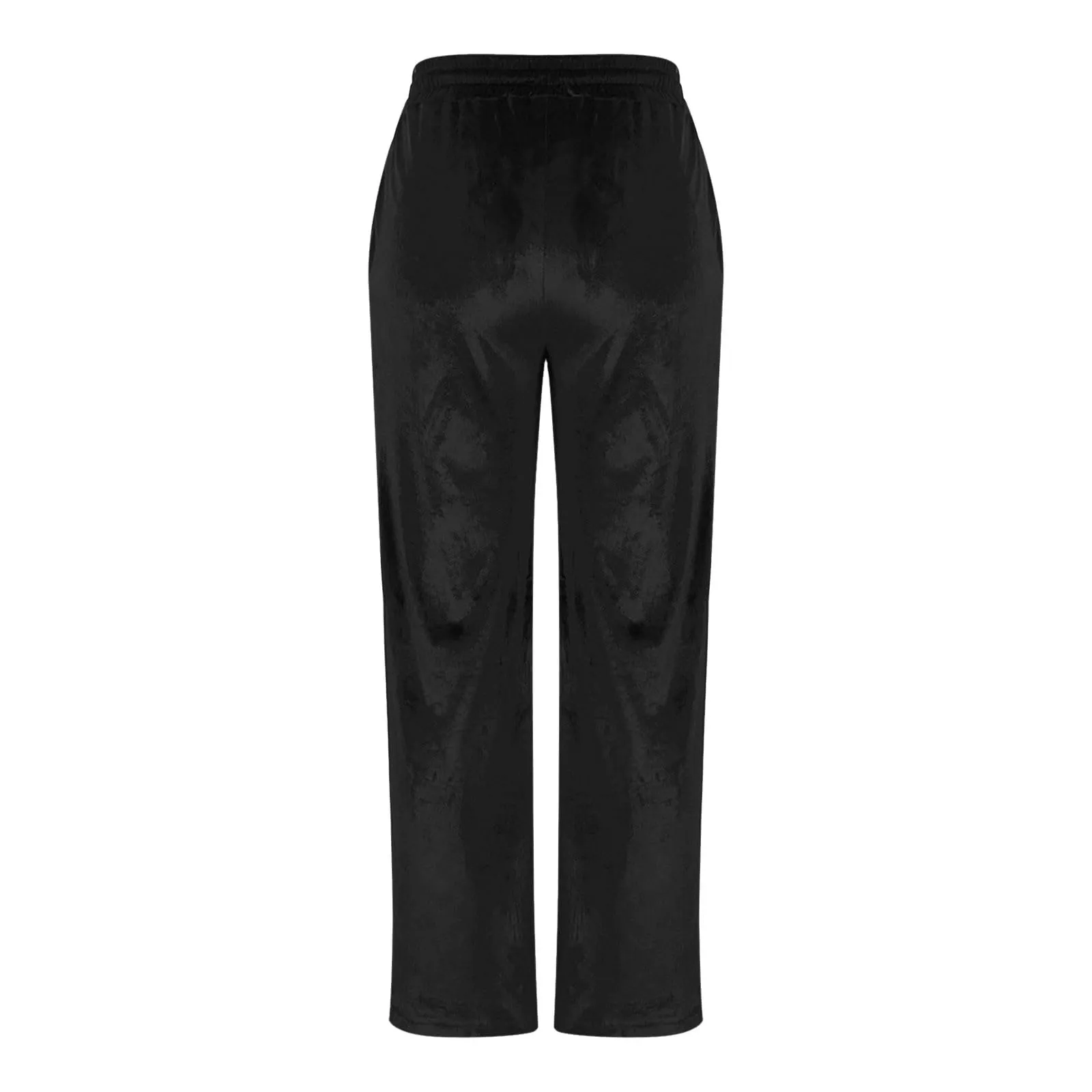 Gefomuofe Pantaloni di velluto a coste da donna a gamba larga a vita alta con tasche - immagine 6