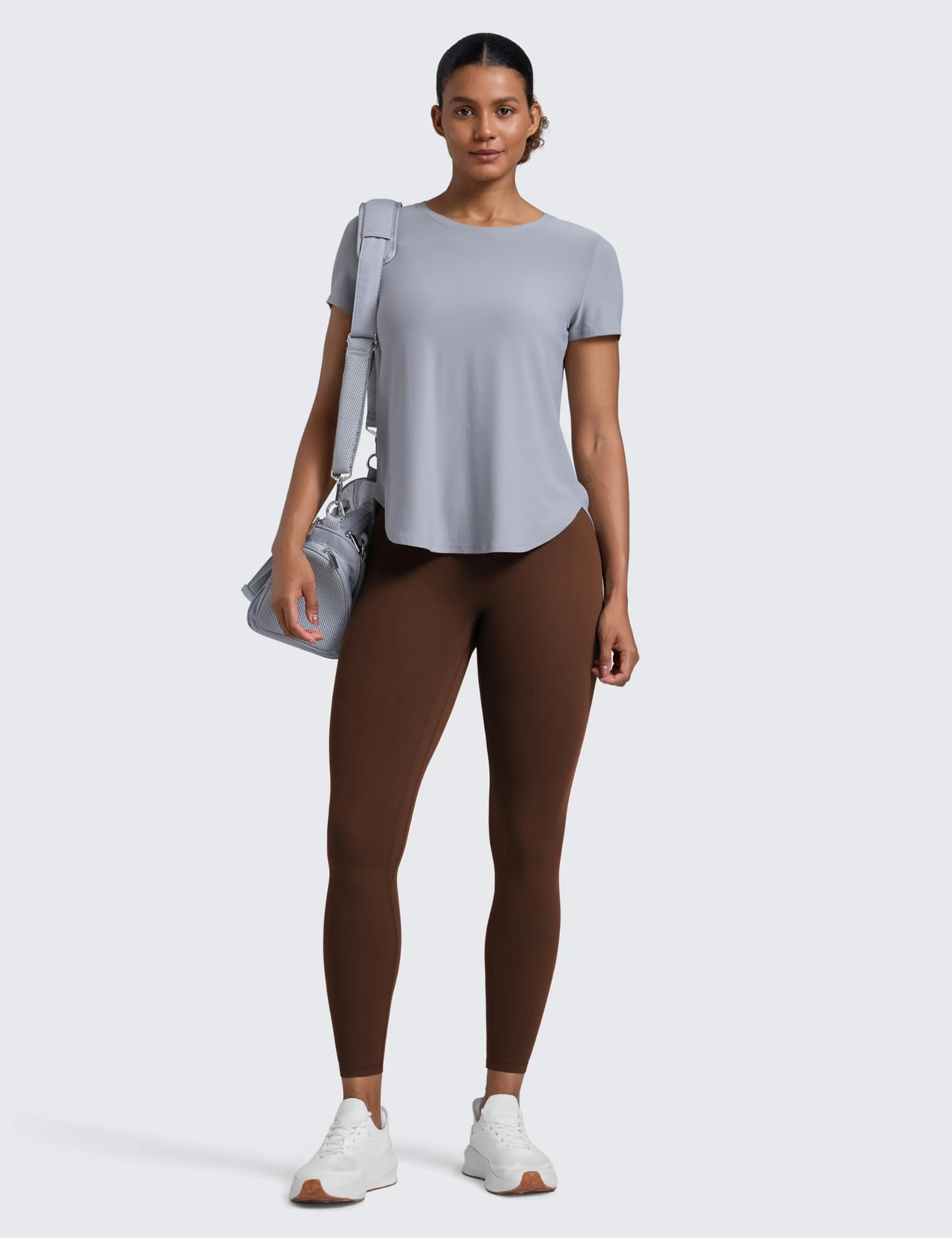 CRZ YOGA Secretsculpt Pilates Leggings 64cm Marrone Lava 42 - immagine 3