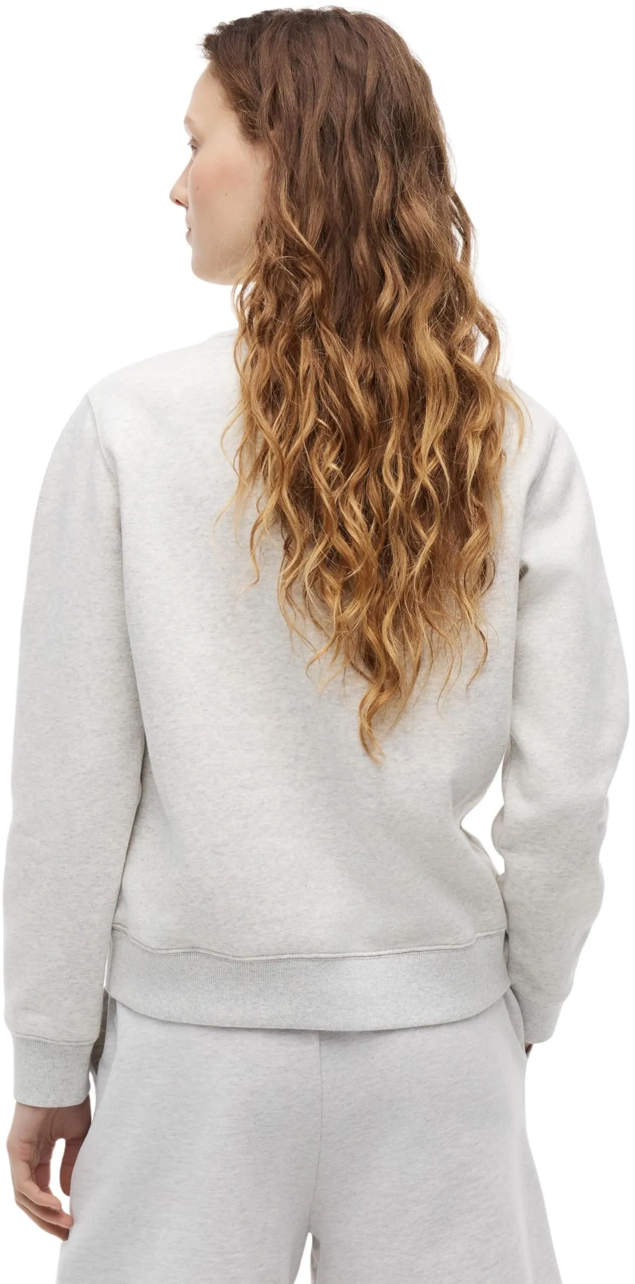 Tommy Jeans Donna Pullover Crew Neck - Ice Grey Heather, L - immagine 3