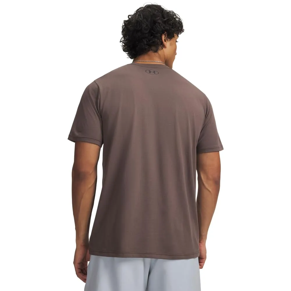 Under Armour Men's Left Chest Logo T-Shirt - Peppercorn/Black - L - immagine 2