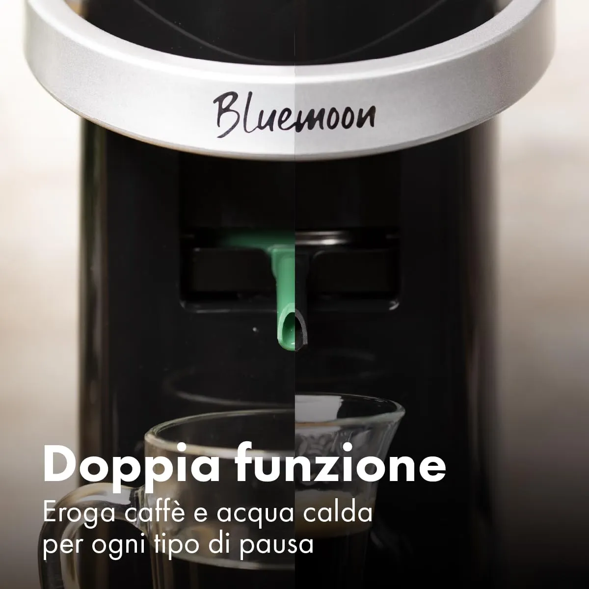 Caffè Borbone Bluemoon Macchina da Caffè a Cialde, Nero - immagine 4