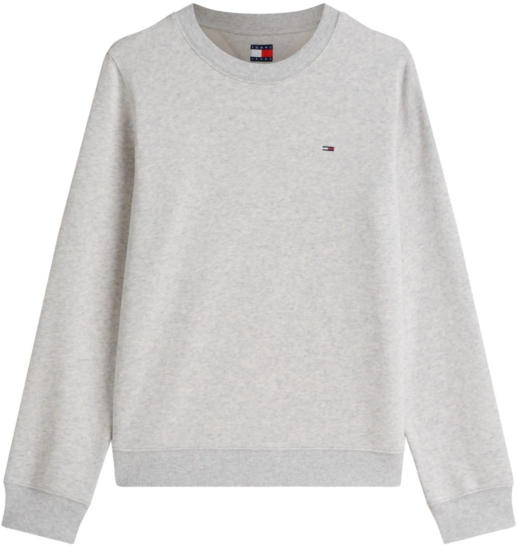 Tommy Jeans Donna Pullover Crew Neck, Ice Grey Heather, XXS - immagine 6