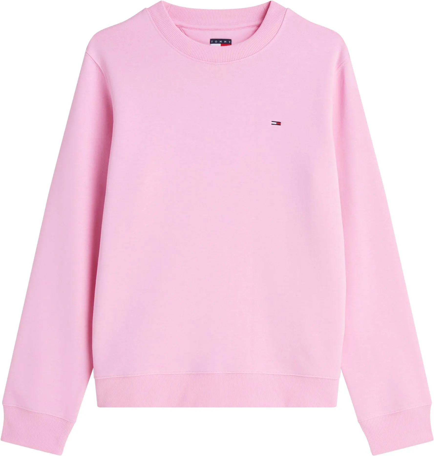 Tommy Jeans Donna Pullover Crew Neck, Pink Daisy, M - immagine 5