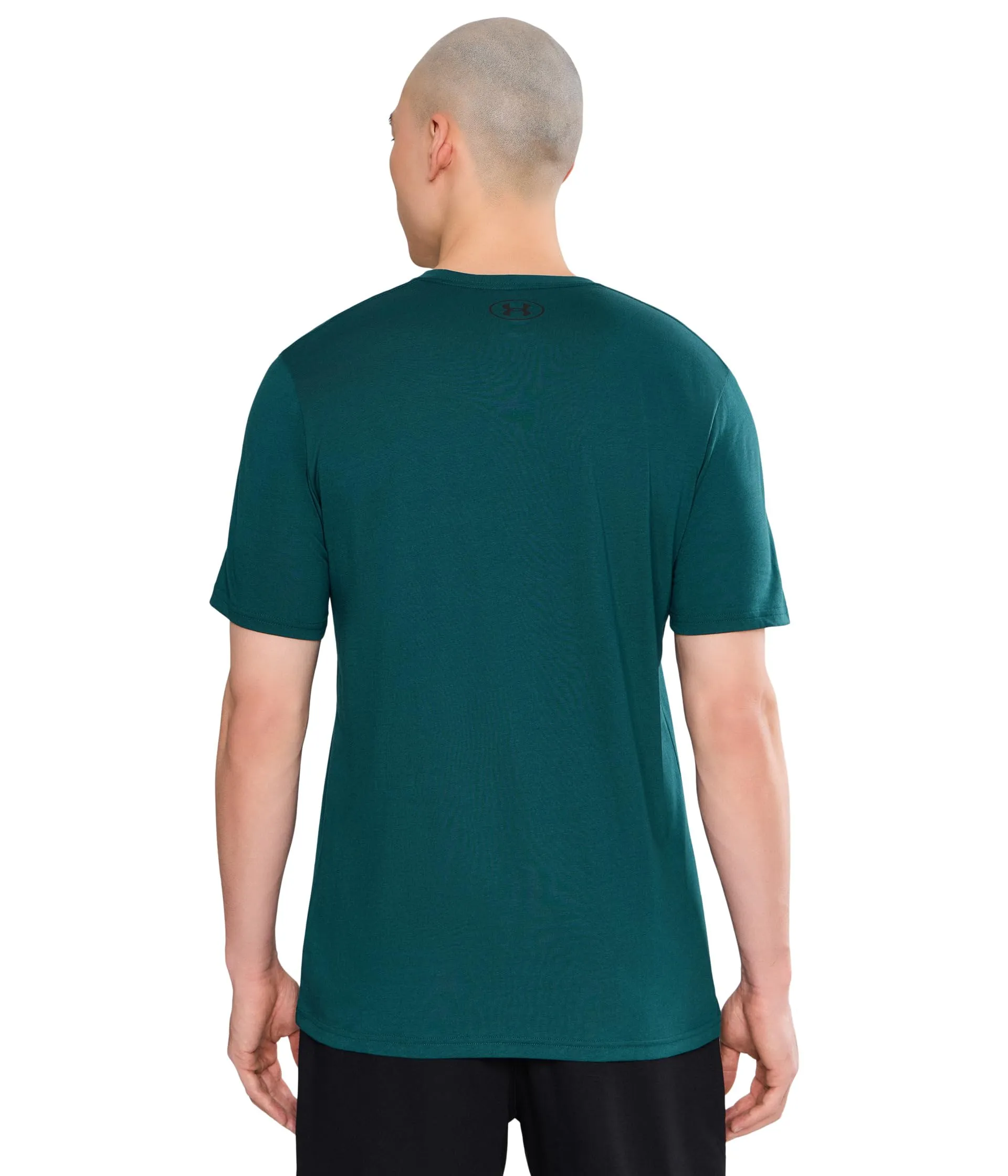 Under Armour Men's Left Chest Logo T-Shirt - Arden Green/Black - L - immagine 4