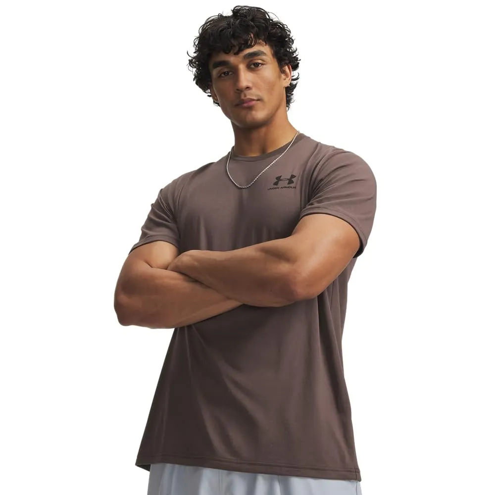 Under Armour Men's Left Chest Logo T-Shirt - Peppercorn/Black - XS - immagine 1