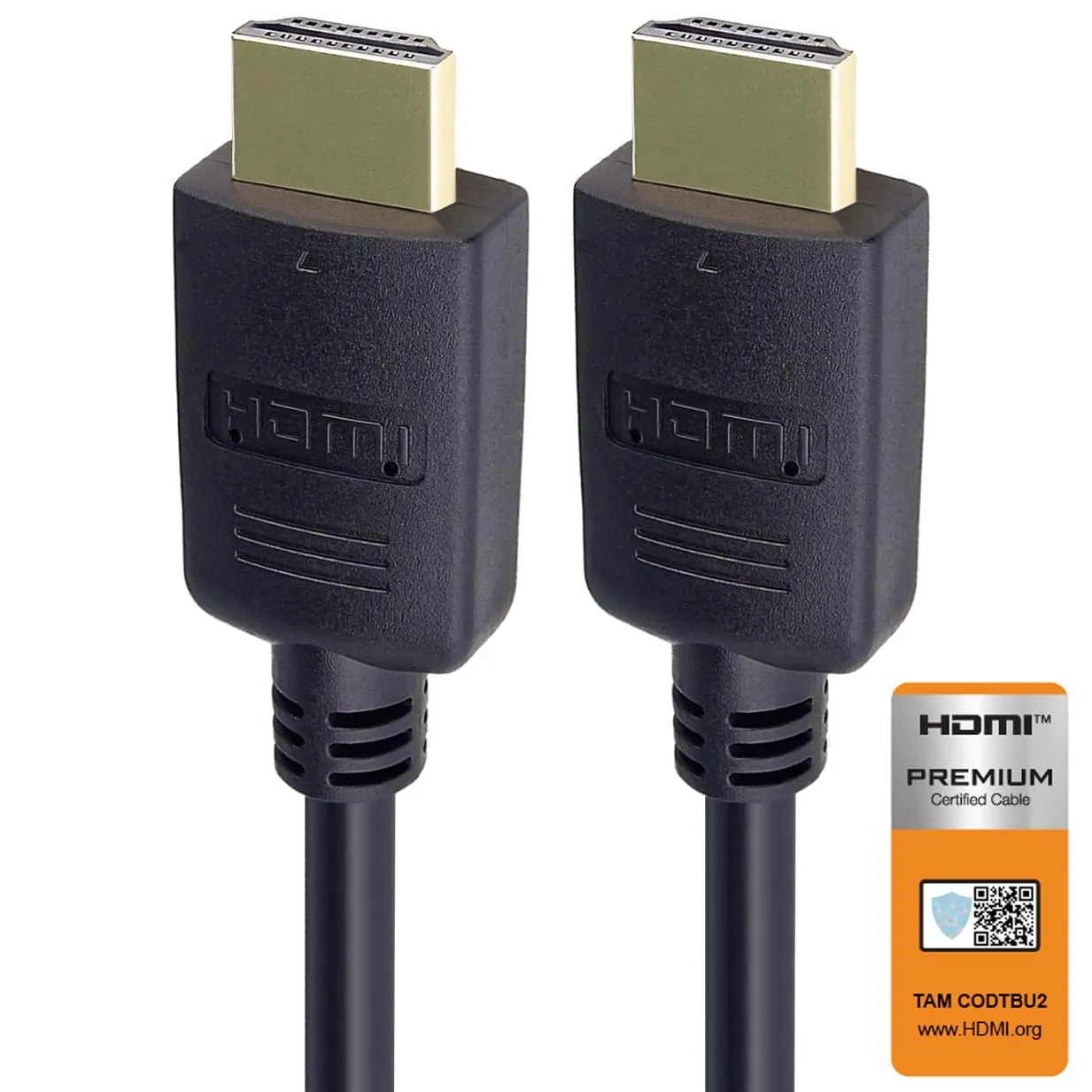 PremiumCord Cavo HDMI 2.0B 4K 18 Gbps con Ethernet, Nero, 1 m - immagine 1