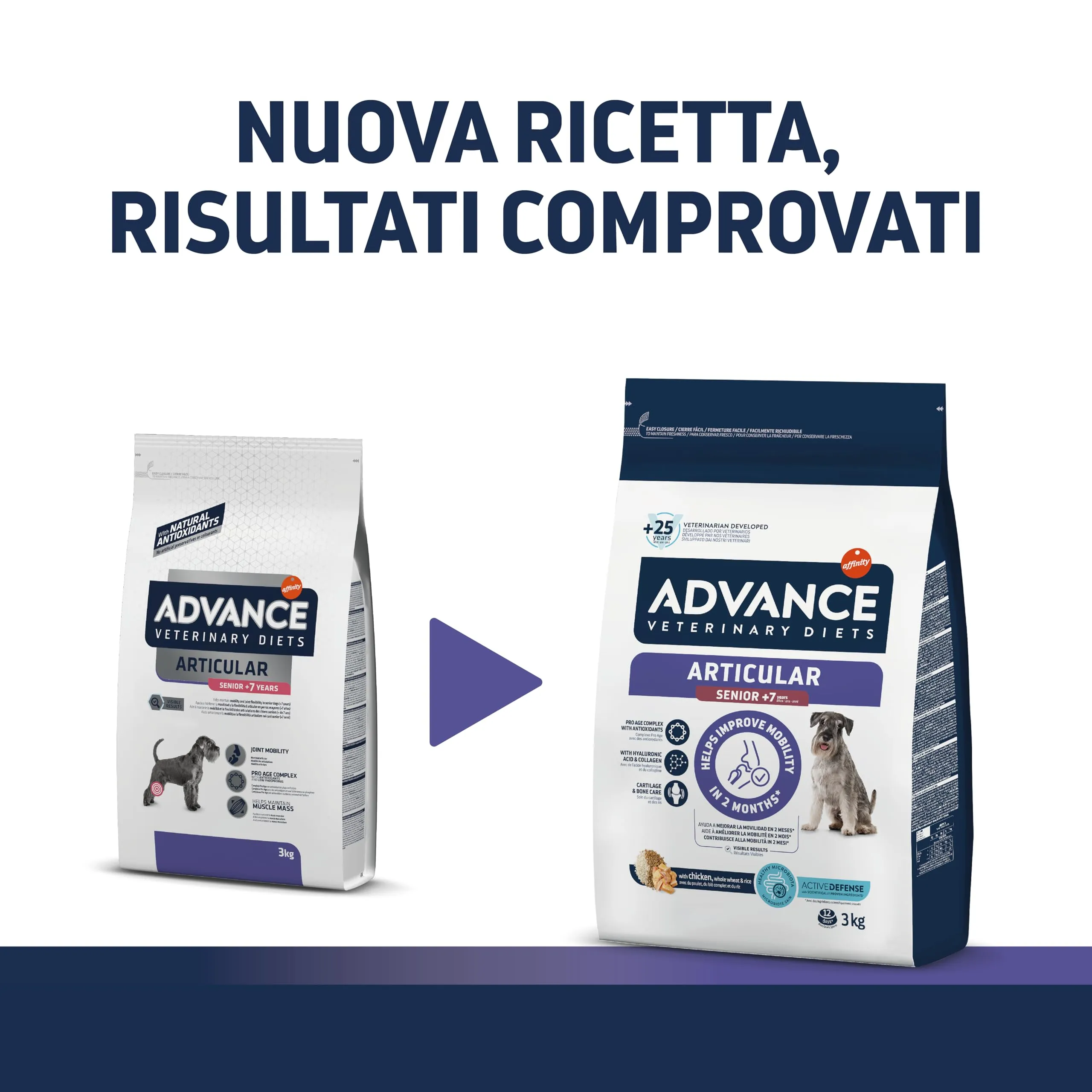 Affinity Advance Veterinary Diets Gastroenteric Sensitive Dog Food Senior 7+ Years, 3kg - immagine 2