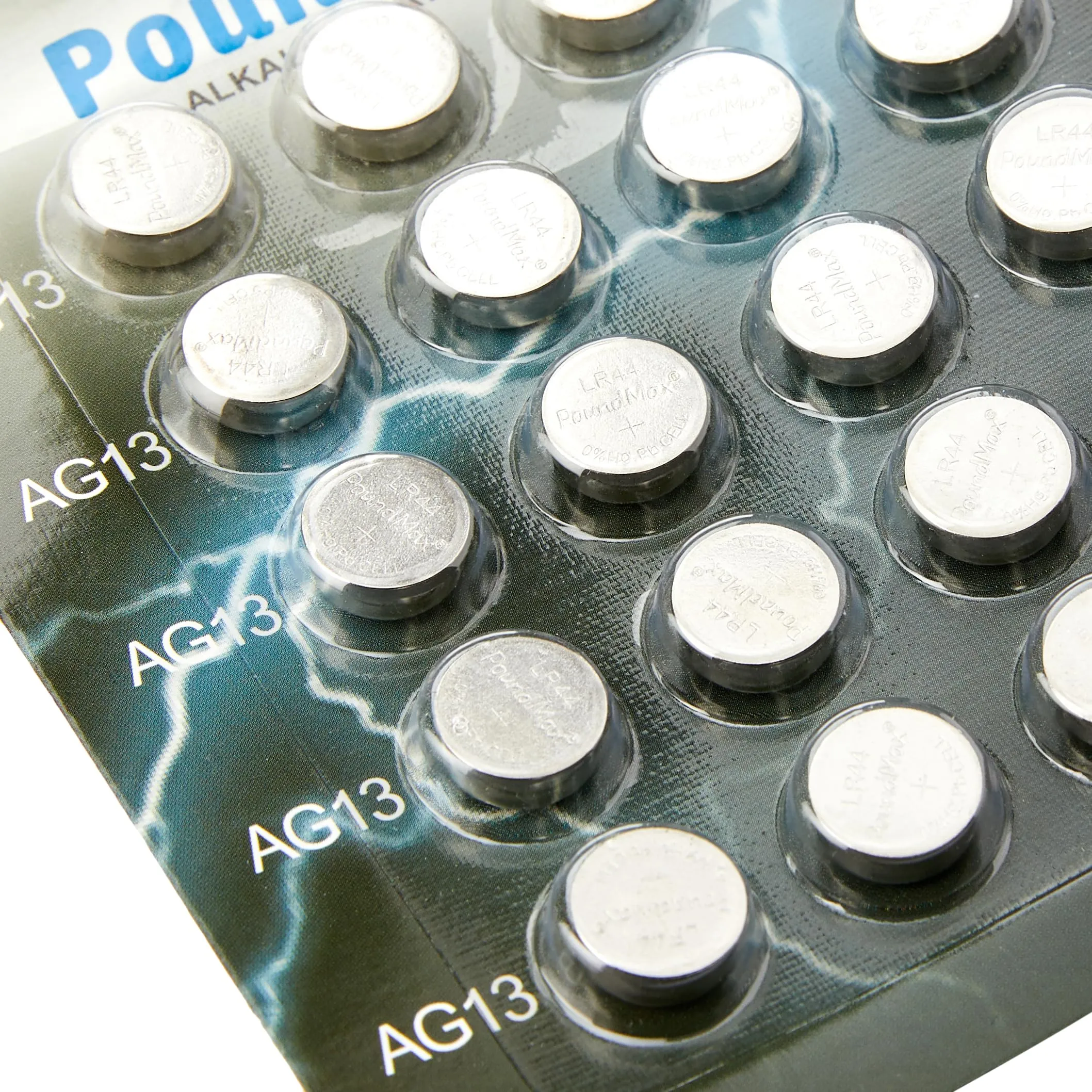 PoundMax 20 Batterie Alcaline AG13 G13 SR44 LR44 A76 V13GA PX76A 357 - immagine 3