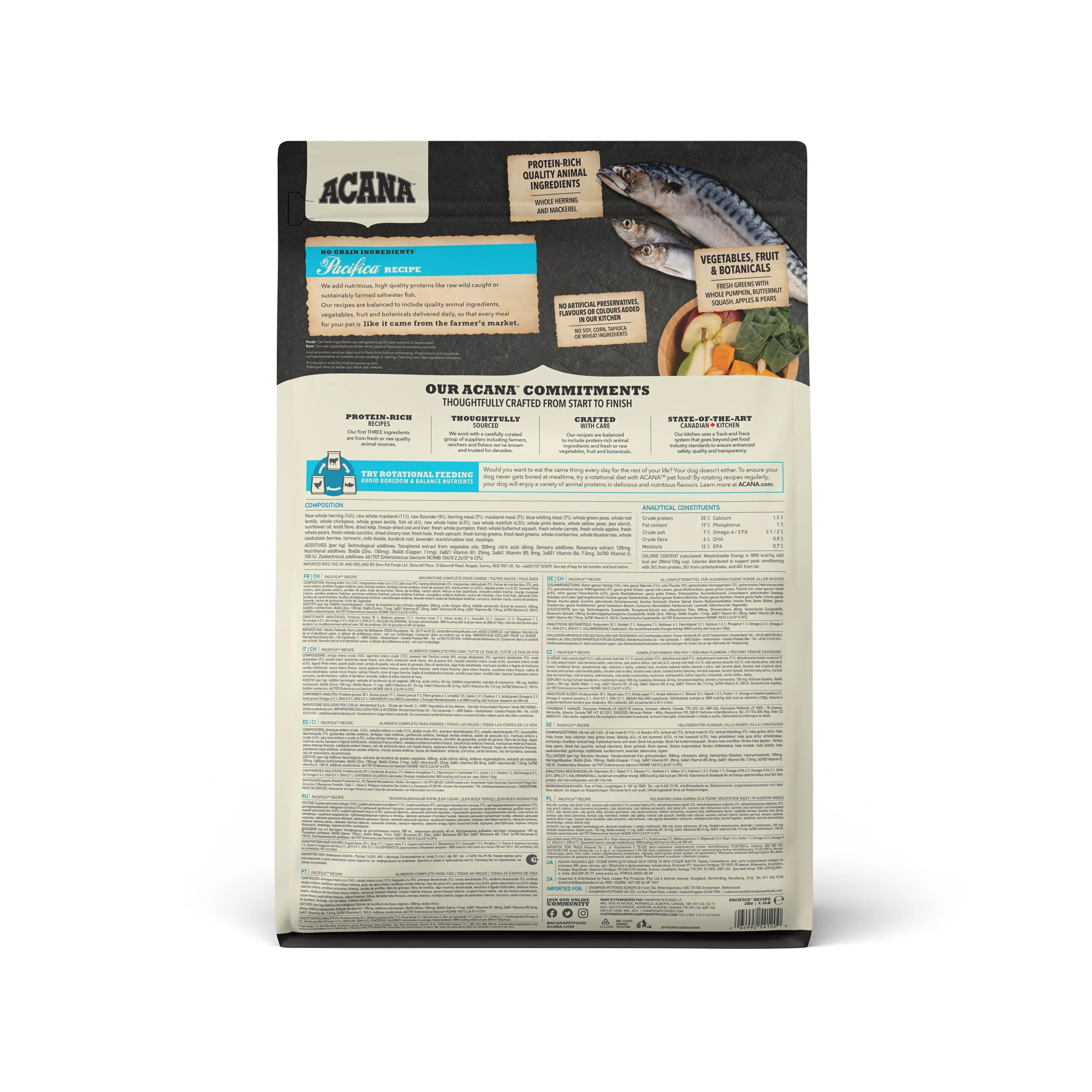 ACANA Regionals Dog Pacifica Alimenti Secchi Monoproteici per Cani, 2 kg - immagine 3